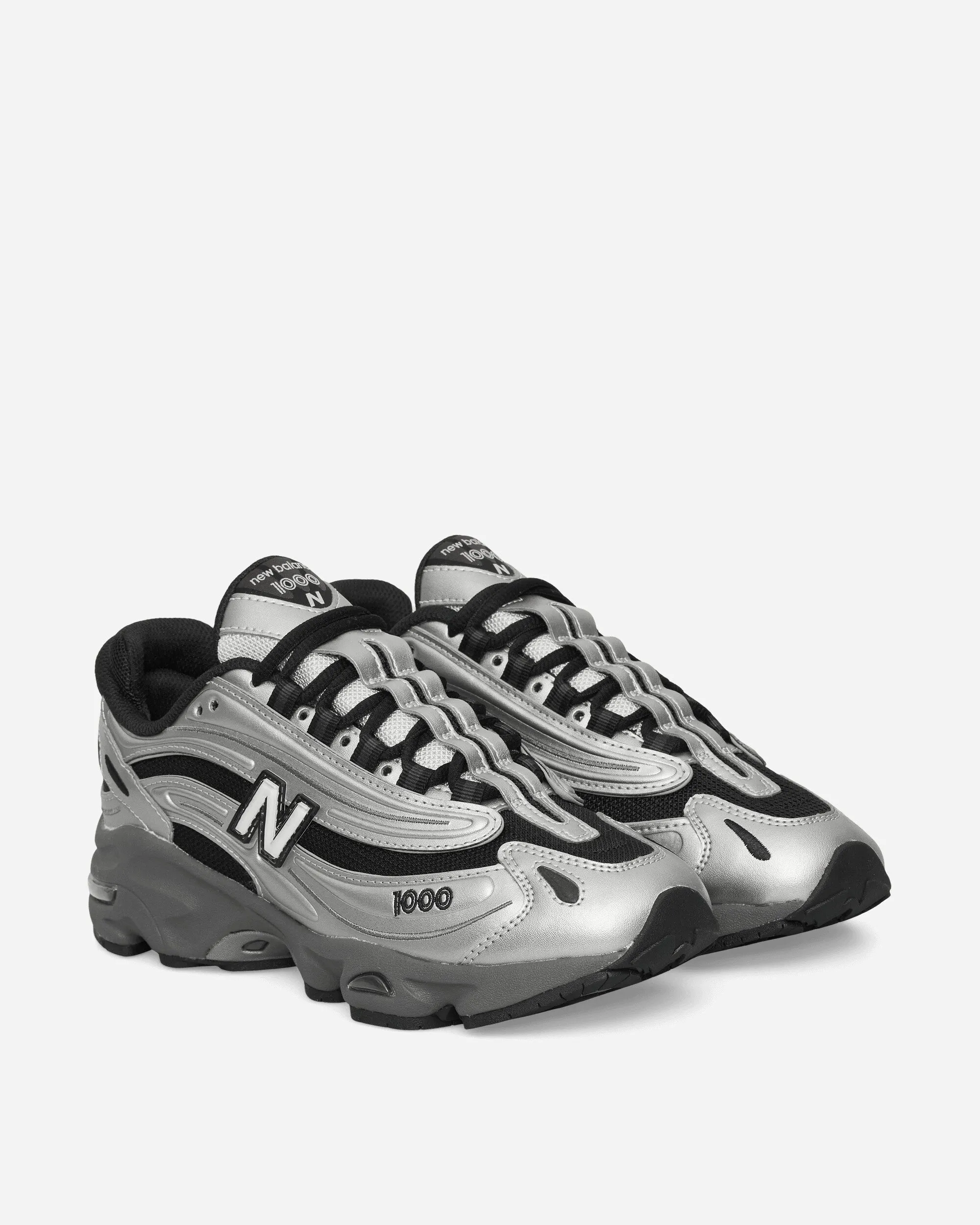 1000 Sneakers Silber Metallic / Schwarz