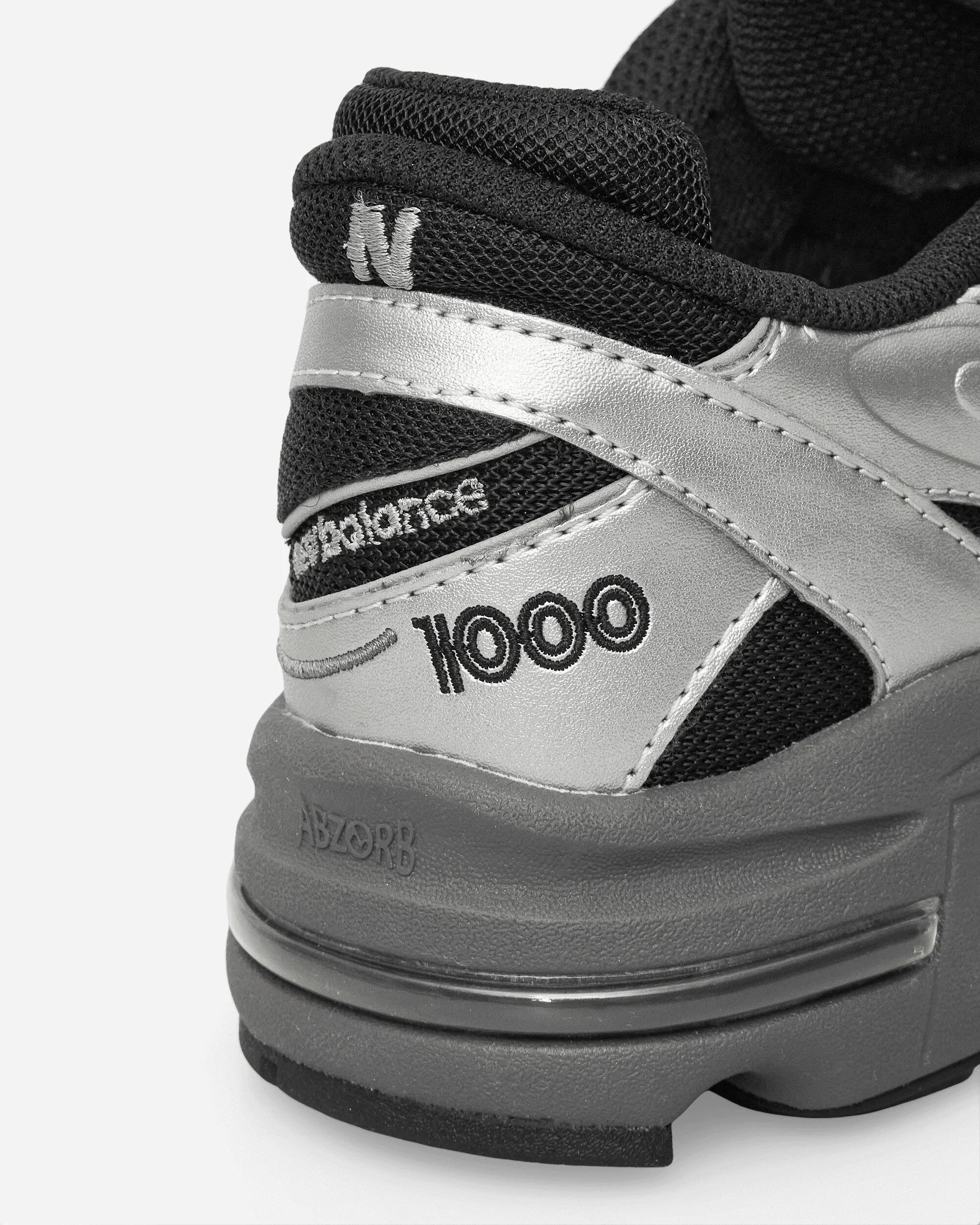 1000 Sneakers Silber Metallic / Schwarz