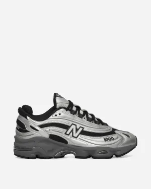 1000 Sneakers Silber Metallic / Schwarz