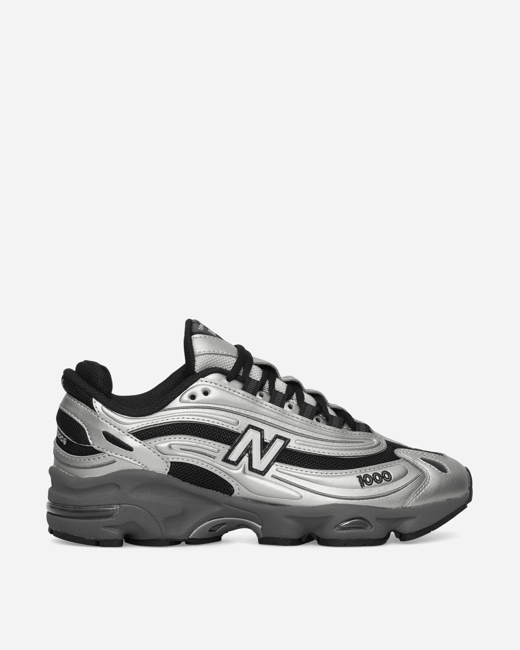 1000 Sneakers Silber Metallic / Schwarz