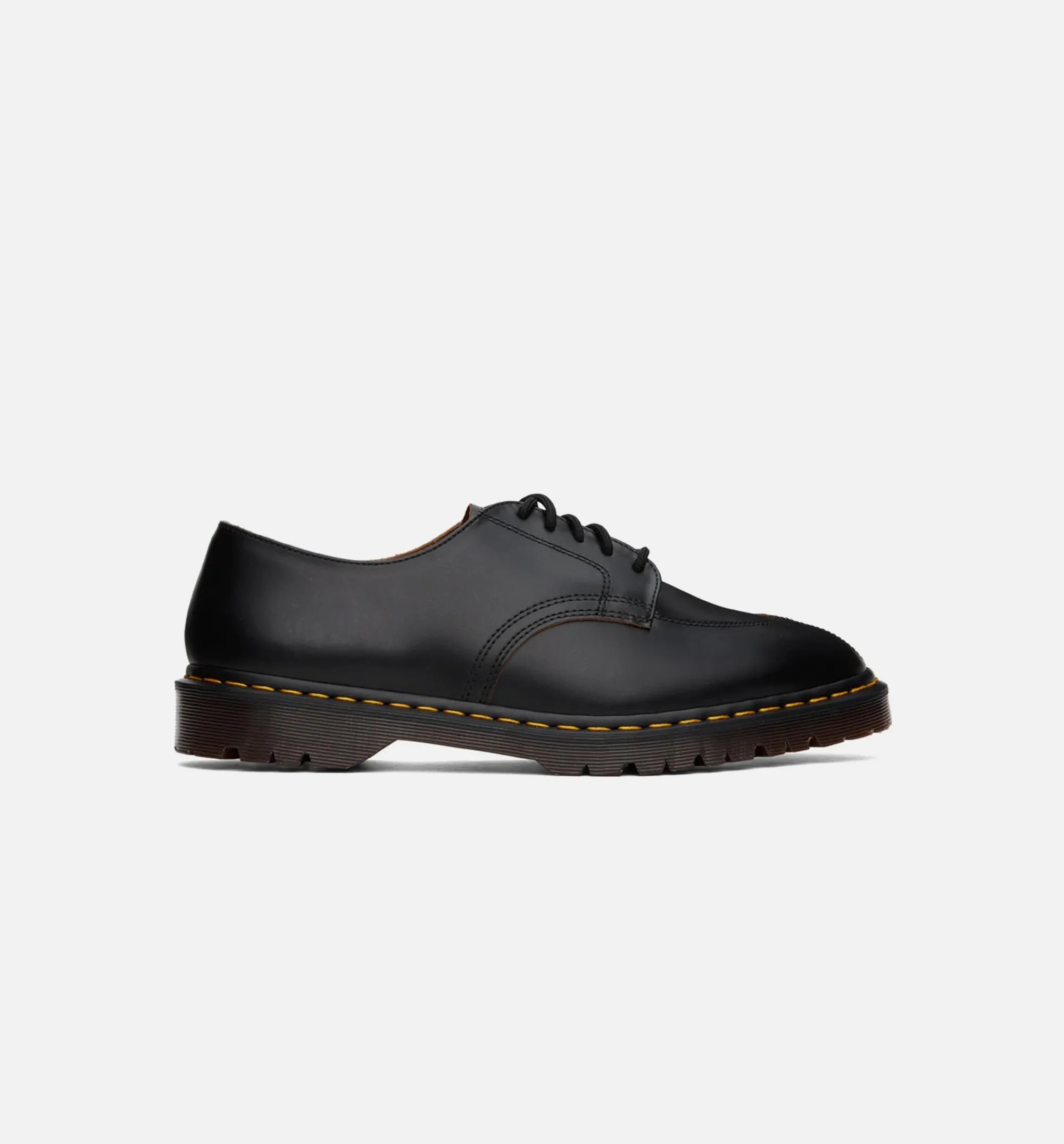 2046 Vintage Glattleder Oxford-Herrenschuh - Schwarz