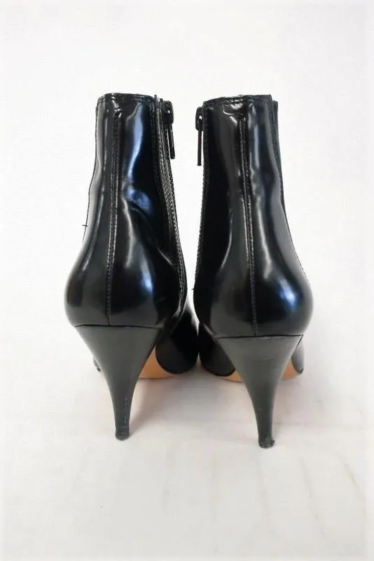 3.1 Phillip Lim Knöchelstiefel Delia Schwarz Hochglanz-Leder Größe 37 Chelsea Booties