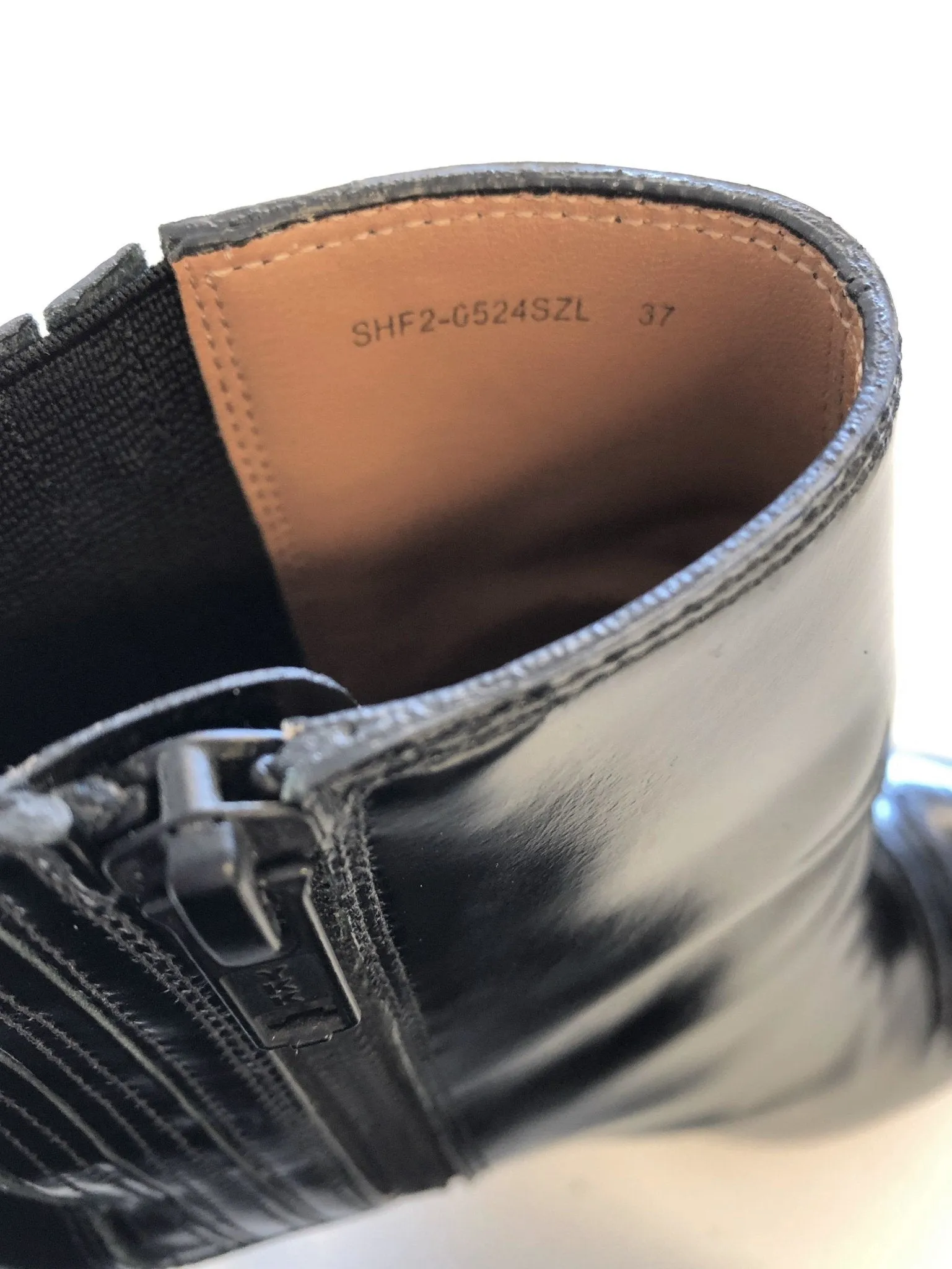 3.1 Phillip Lim Knöchelstiefel Delia Schwarz Hochglanz-Leder Größe 37 Chelsea Booties