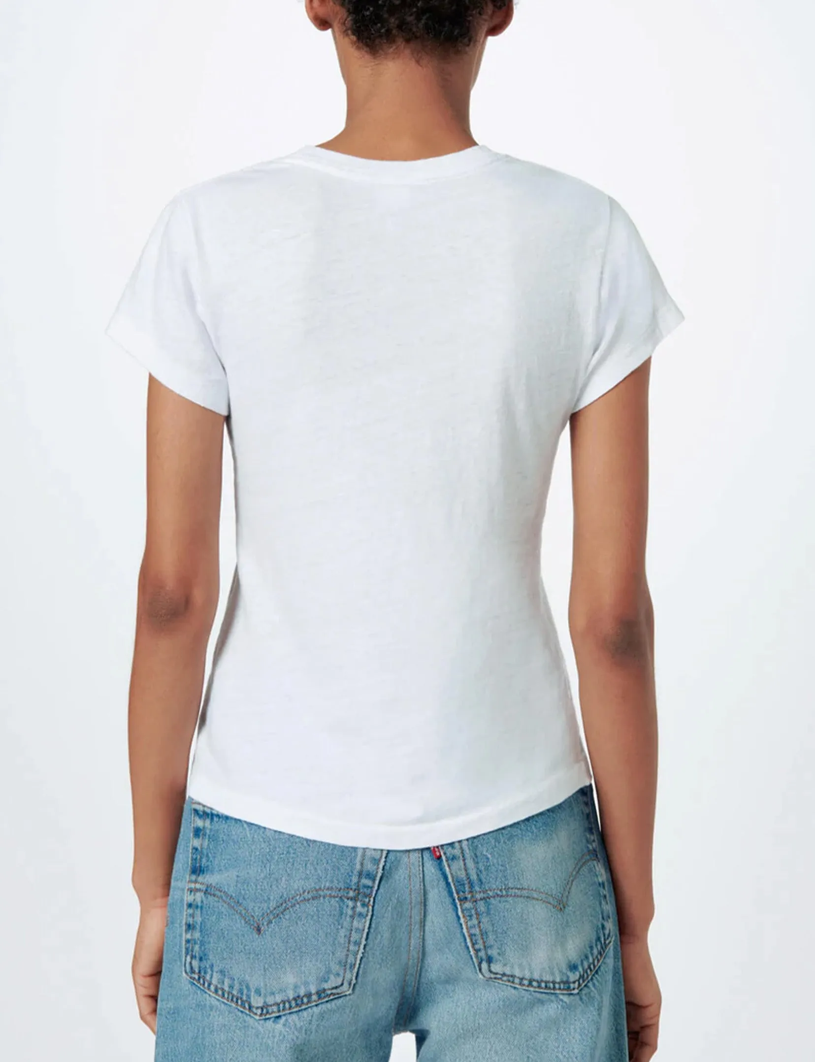 60er Jahre Slim T-Shirt, Optisches Weiß Kleidung_re-done