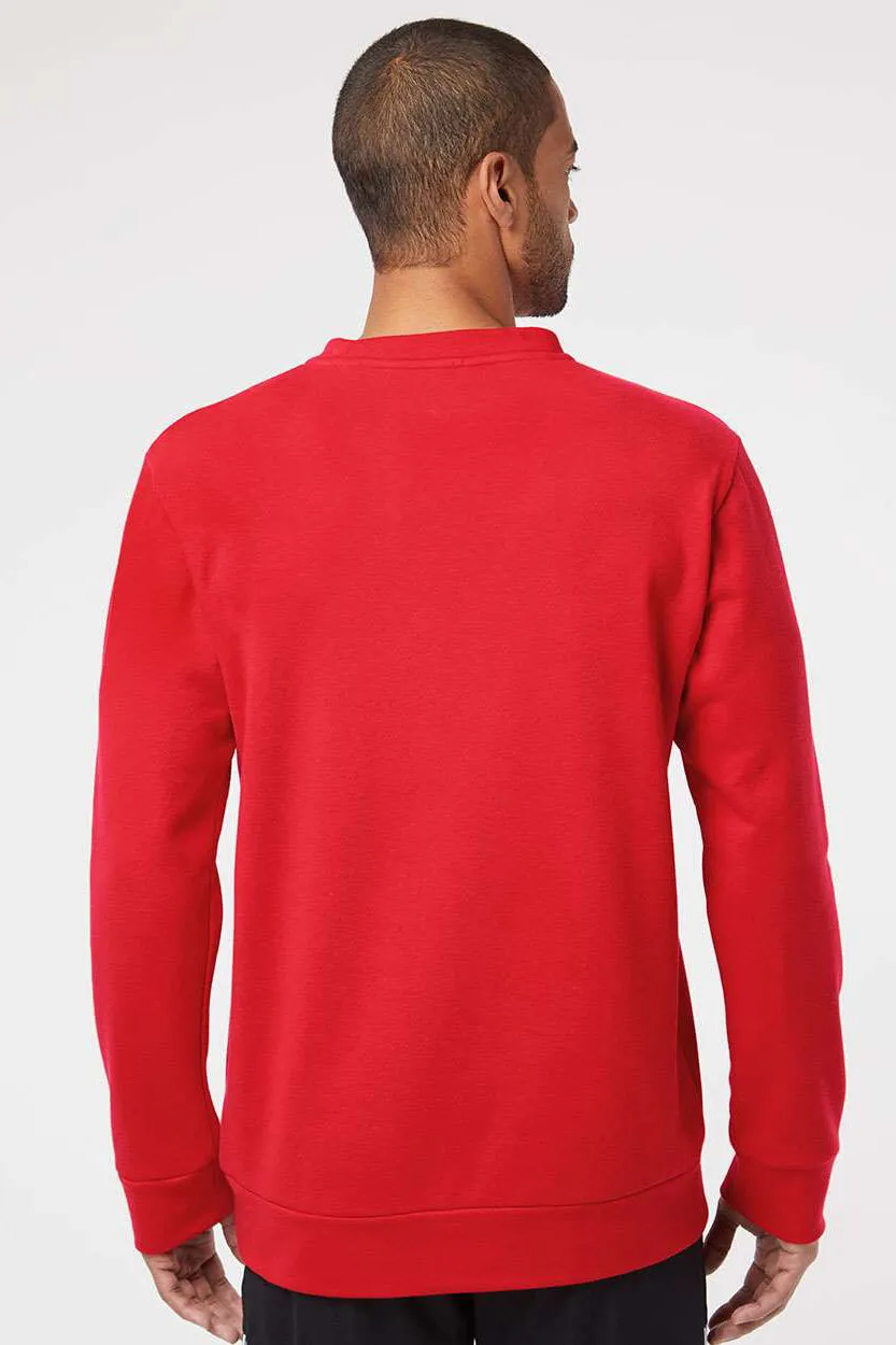 Adidas Herren Fleece Pullover mit Rundhalsausschnitt - Rot