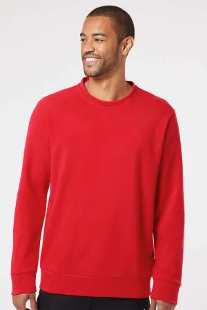 Adidas Herren Fleece Pullover mit Rundhalsausschnitt - Rot