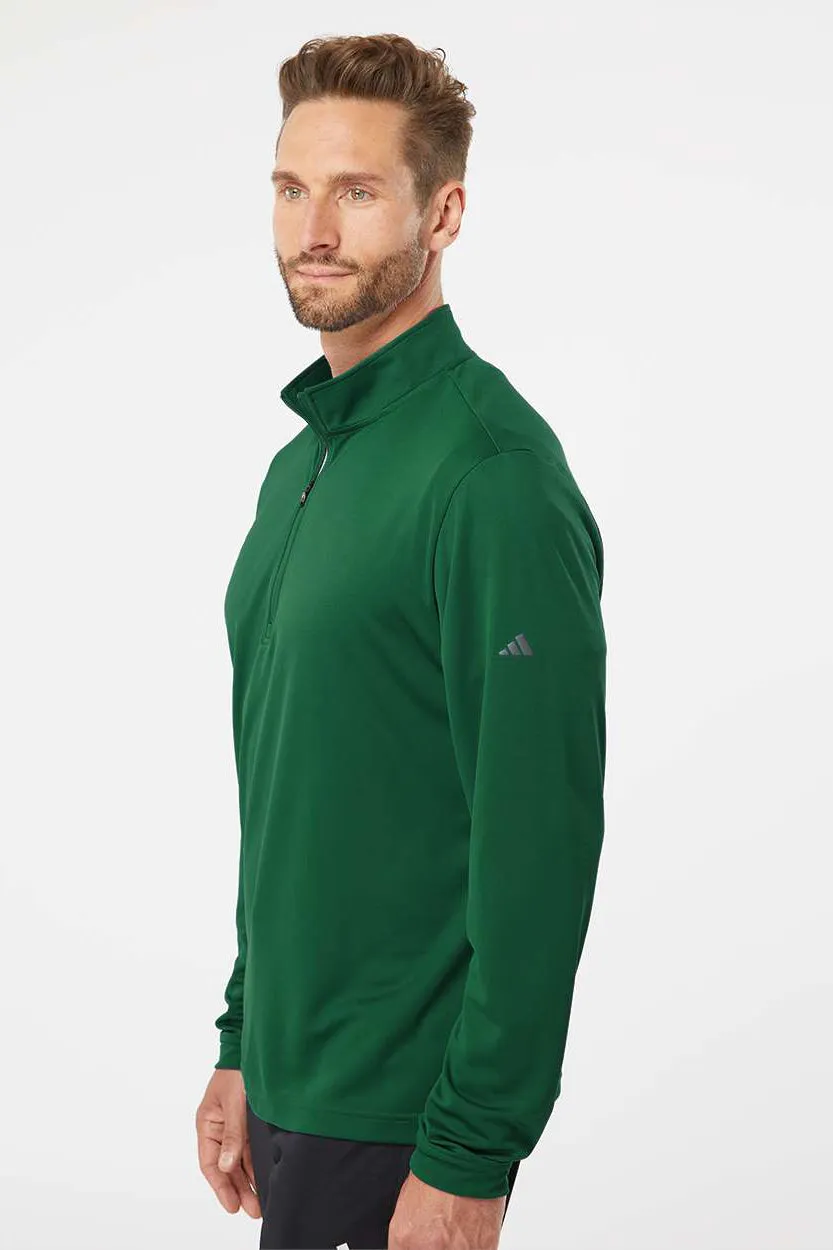 Adidas Herren Sweatshirt mit 1/4-Zipper und UPF 50  - Collegegrün
