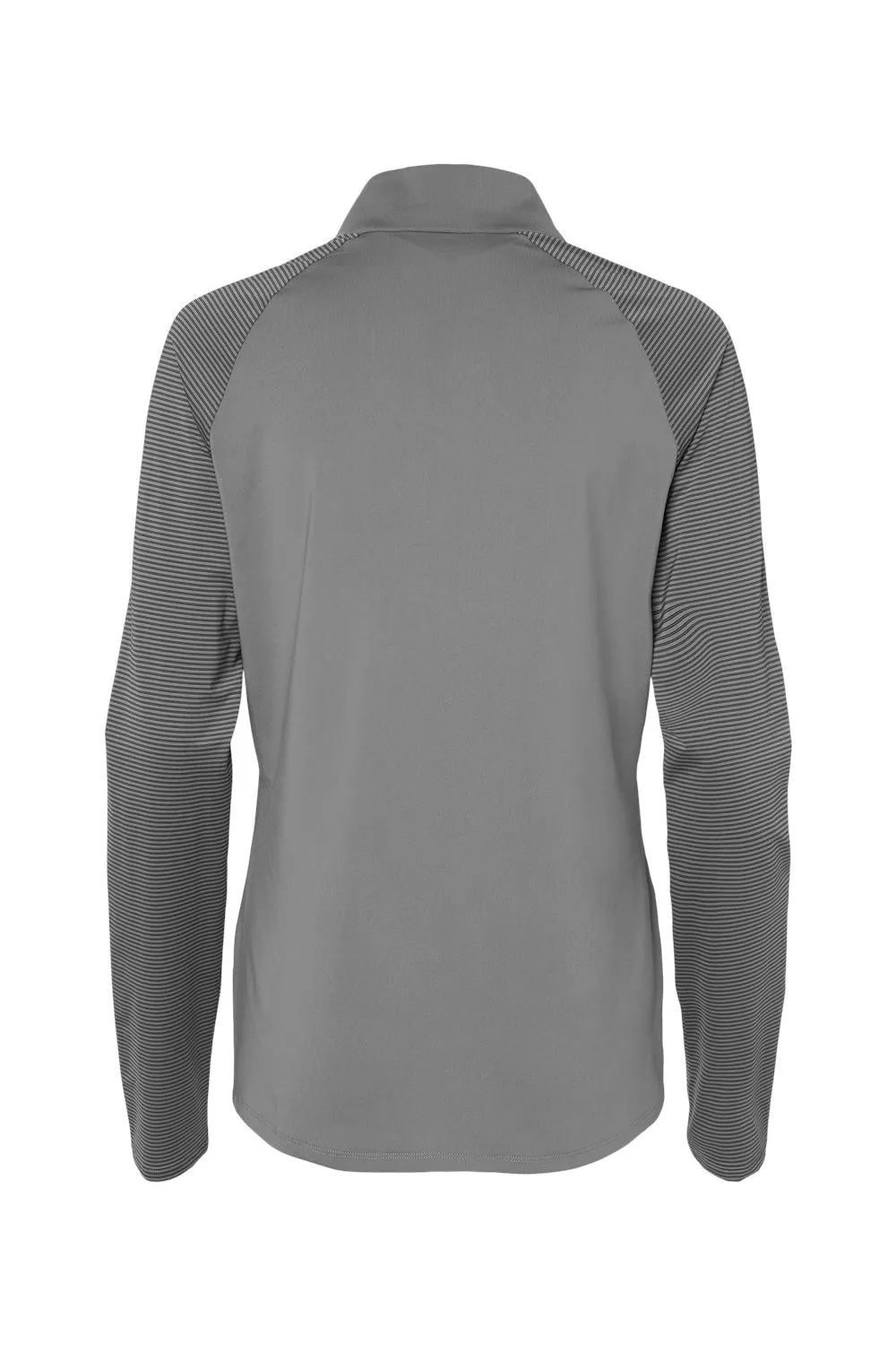 Adidas Damen Blockstreifen Feuchtigkeitstransportierendes 1/4-Zip Sweatshirt - Grau