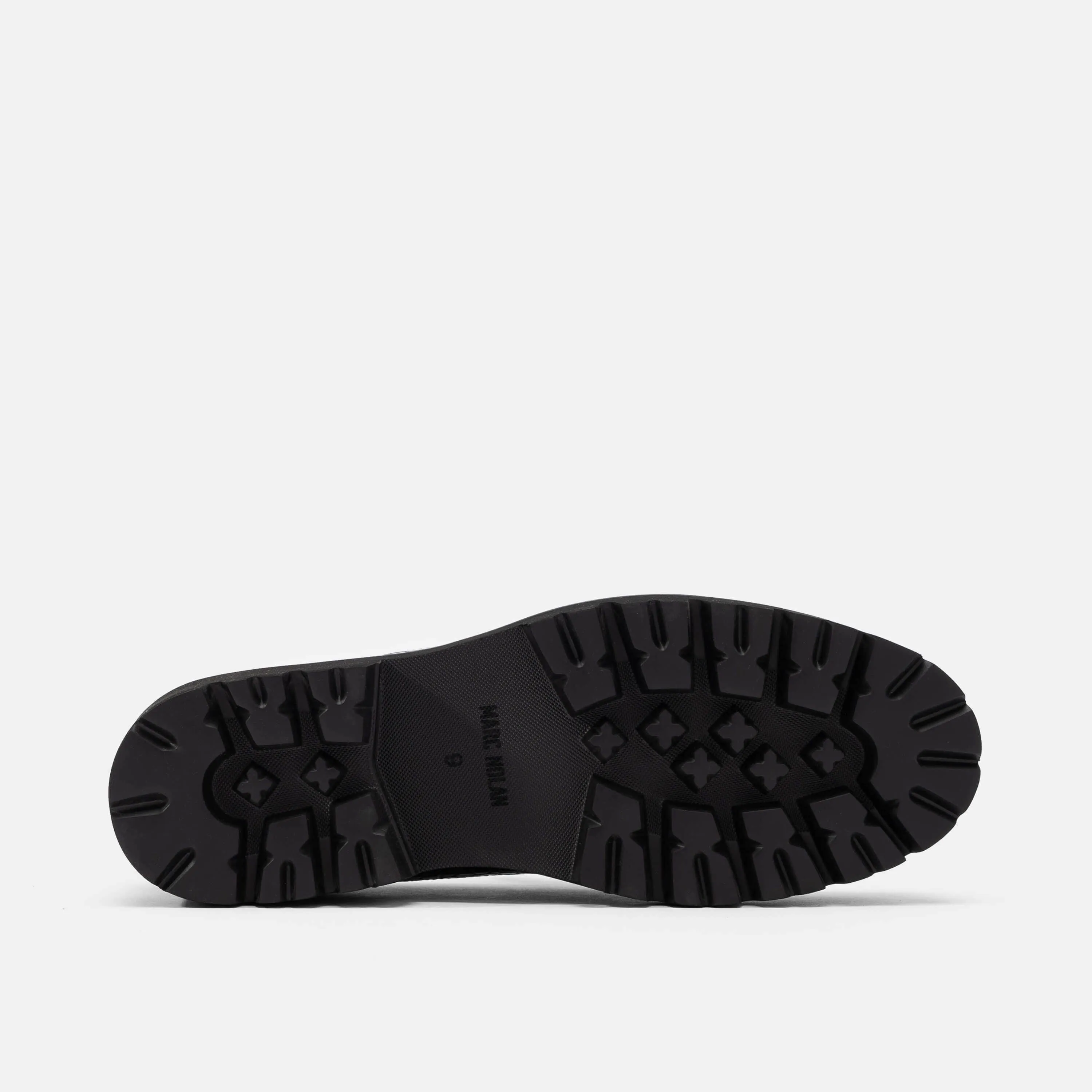 Adler Schwarzes Krokodilleder-Penny-Loafer