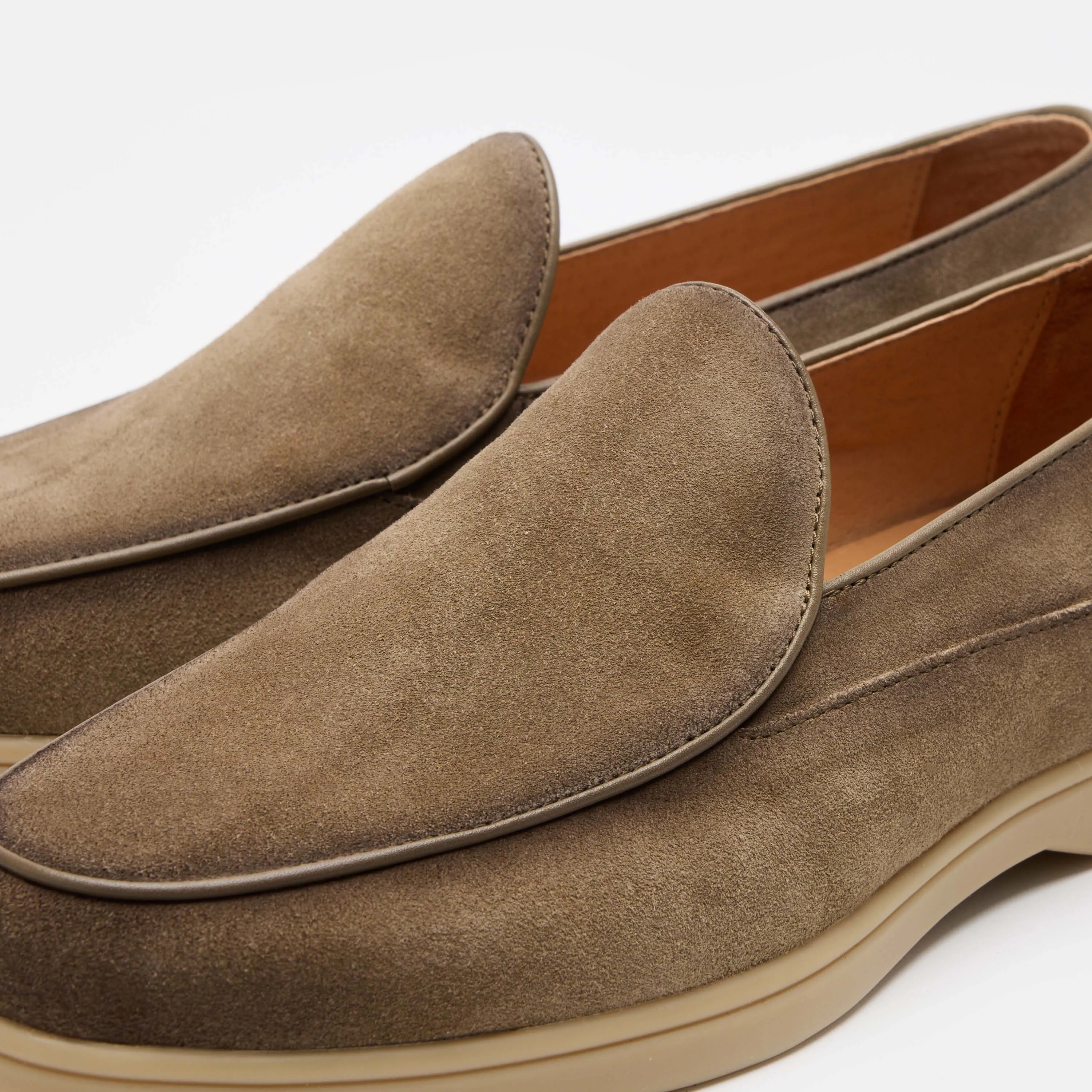 Alessandro Tan Wildleder Venezianische Loafers