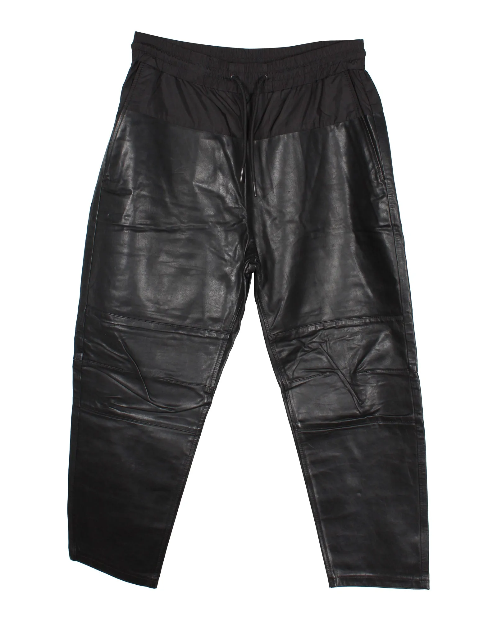 Alexander Wang x H&M Jogginghose mit Paneele in schwarzem Kunstleder