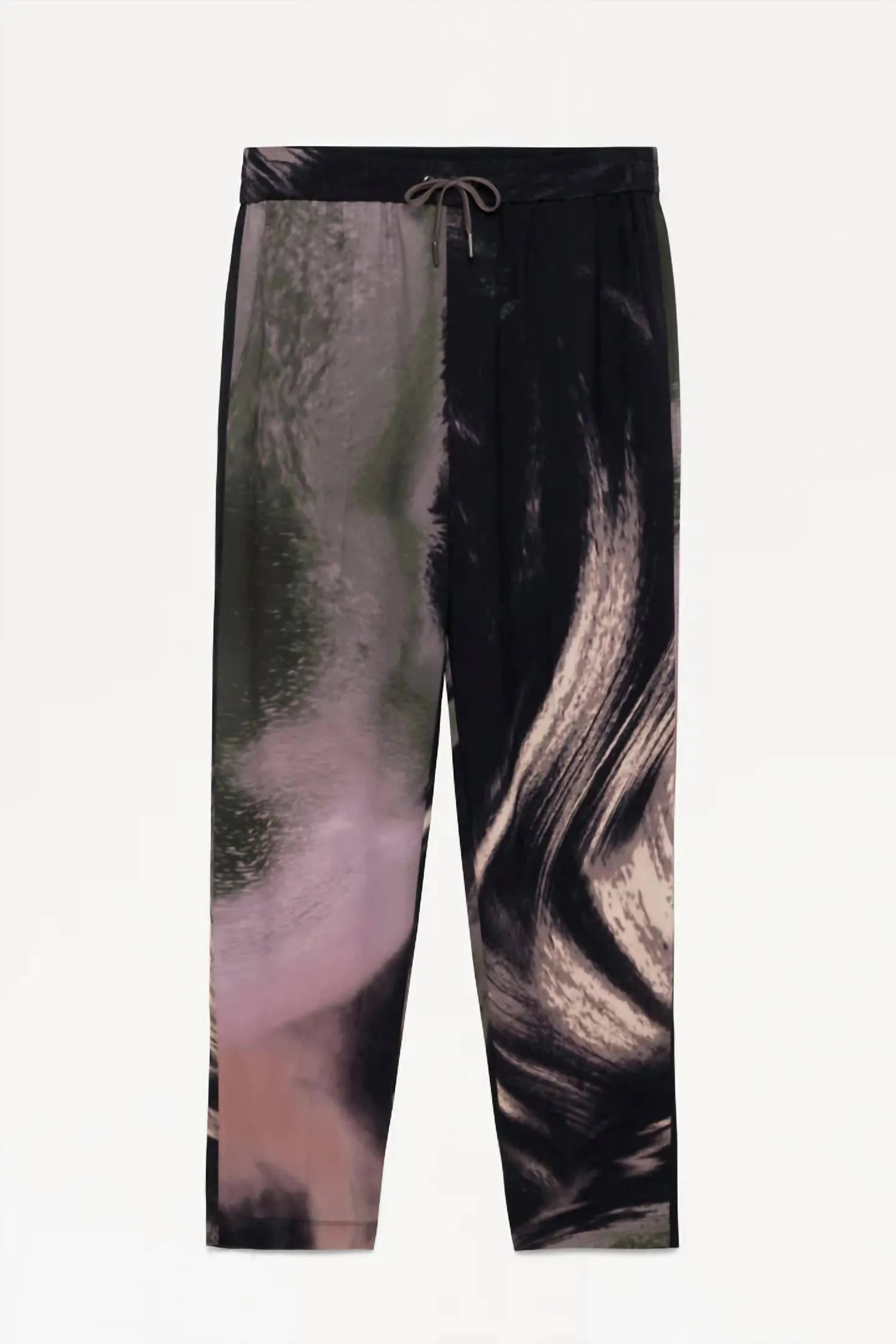 Allister Pullon-Hose im Black-Wave-Print