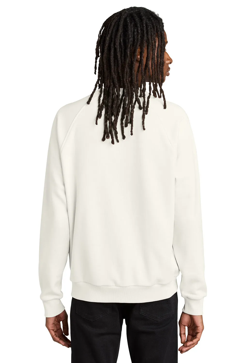 Allmade Herren CVC-Fleece Rundhalspullover - Weißer Sand