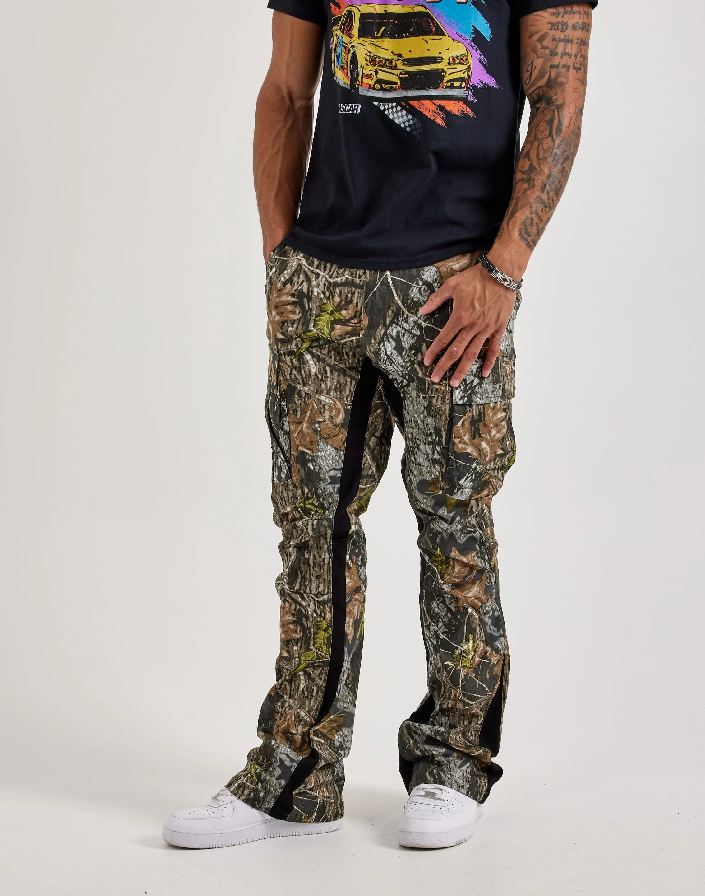 Amerikanische Cargo-Hose mit Stitch-Detail