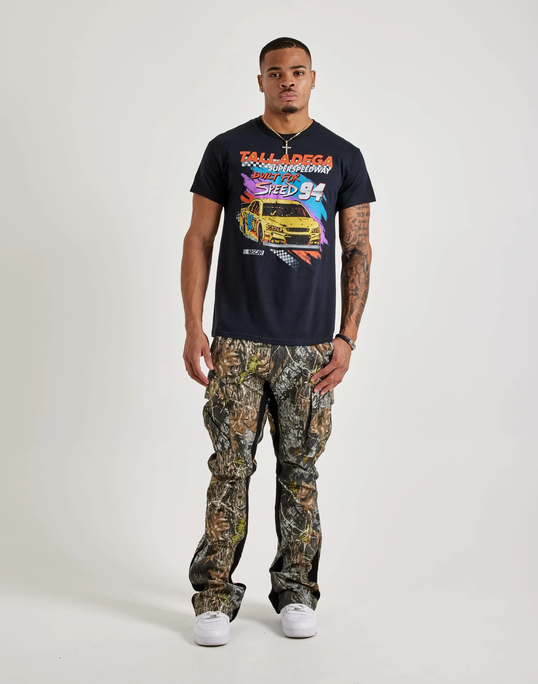 Amerikanische Cargo-Hose mit Stitch-Detail