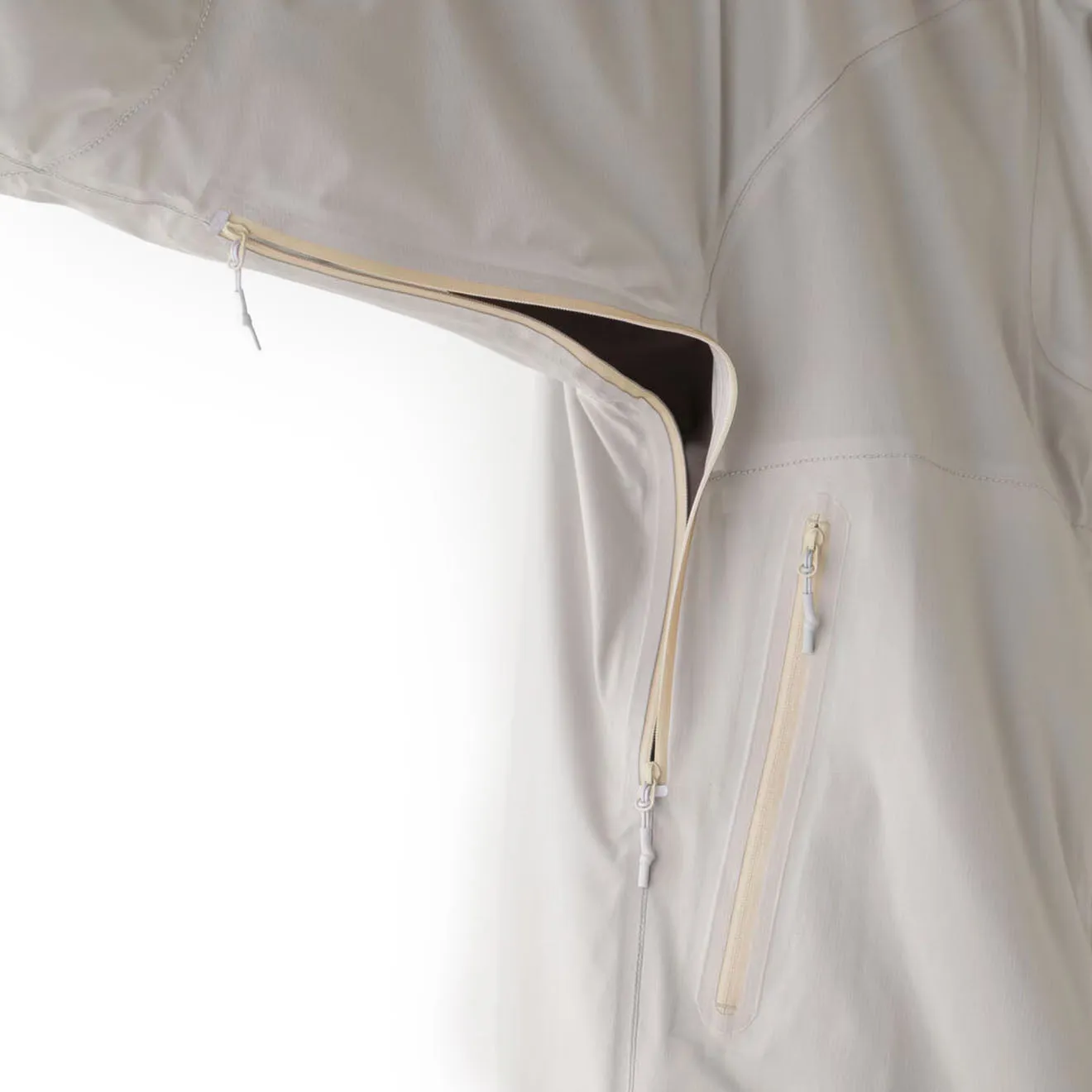And Wander 3L UL Regenjacke Hellgrau