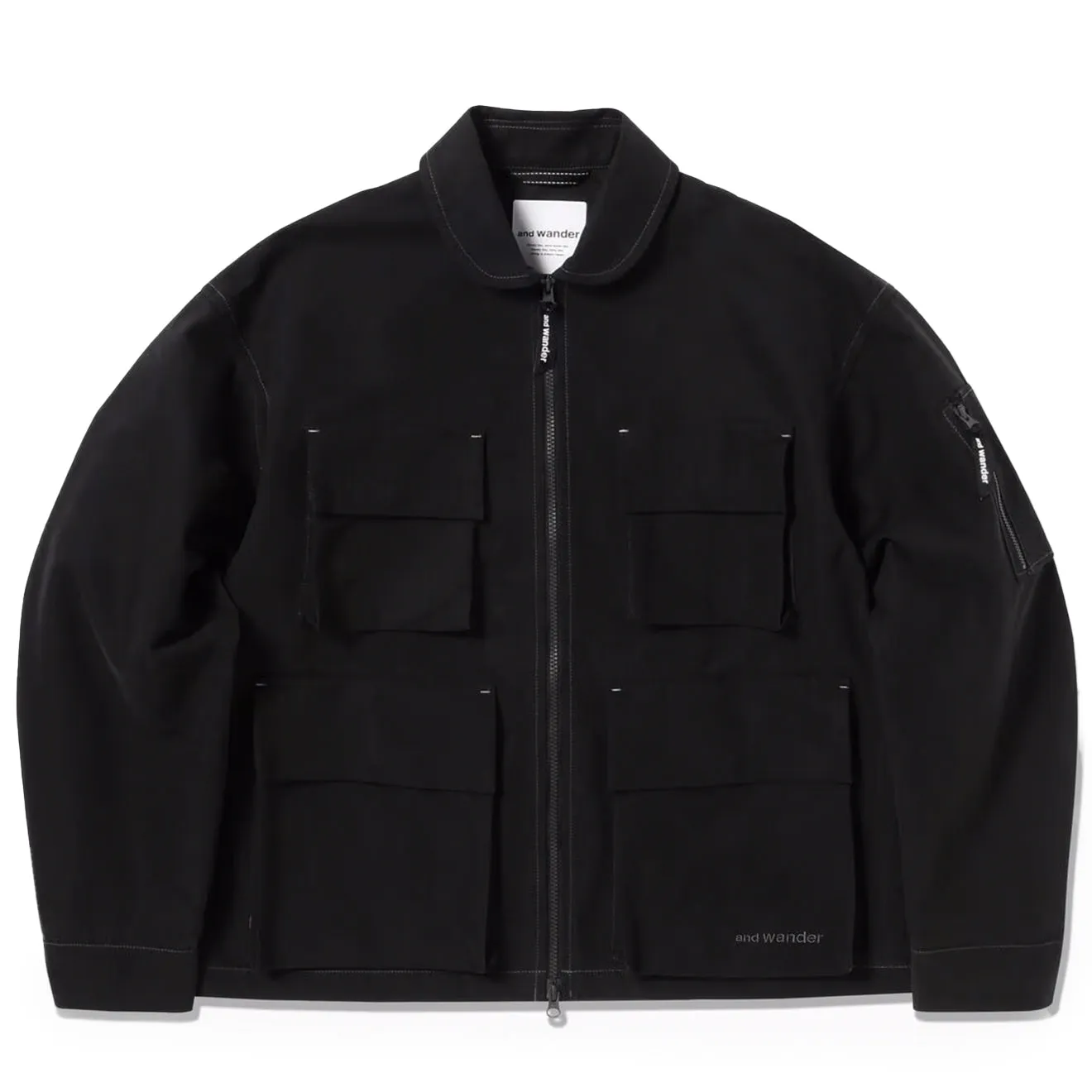 And Wander C/PE Köper Feldjacke Schwarz