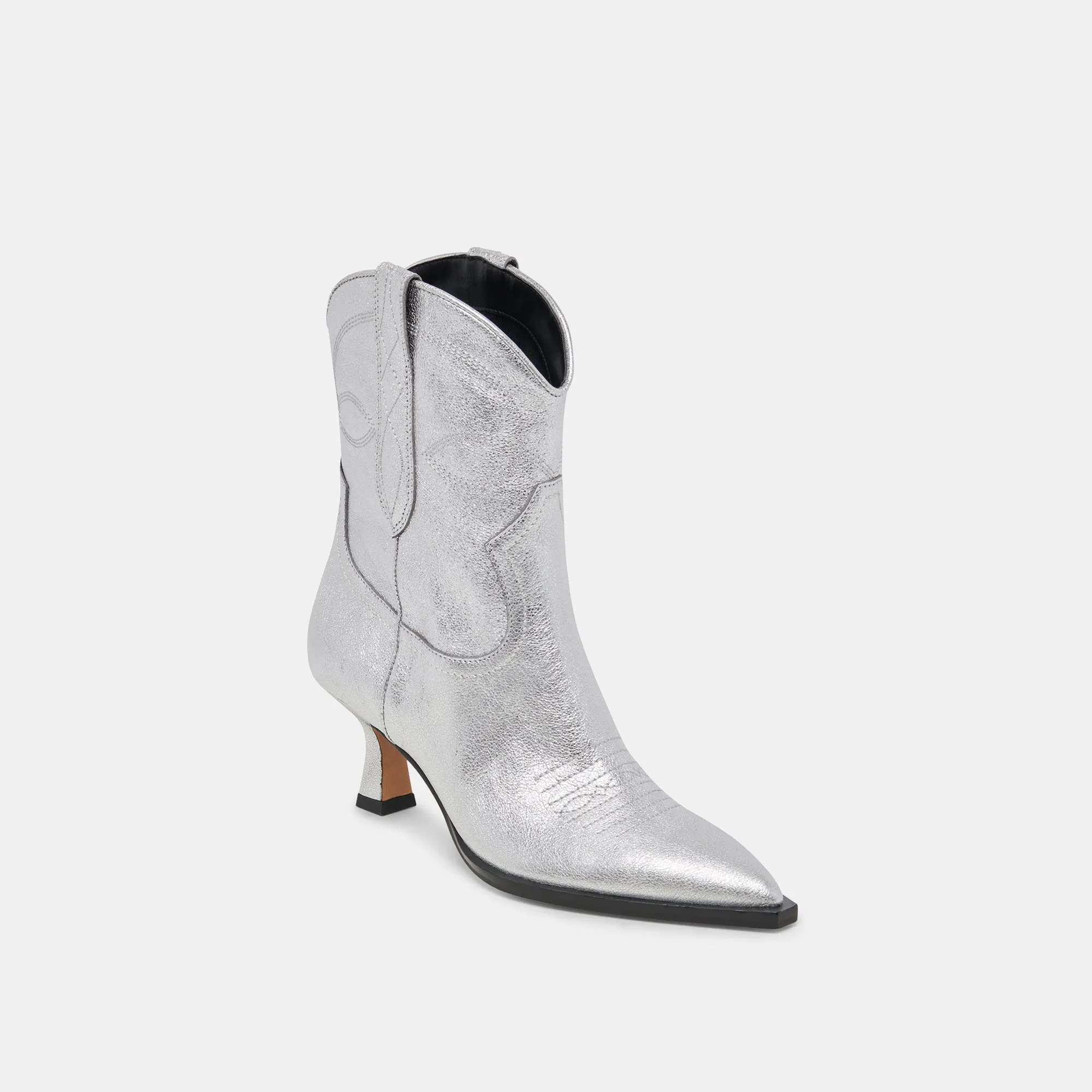 ENGEL STIEFELCHEN SILBER METALLIC LEDER