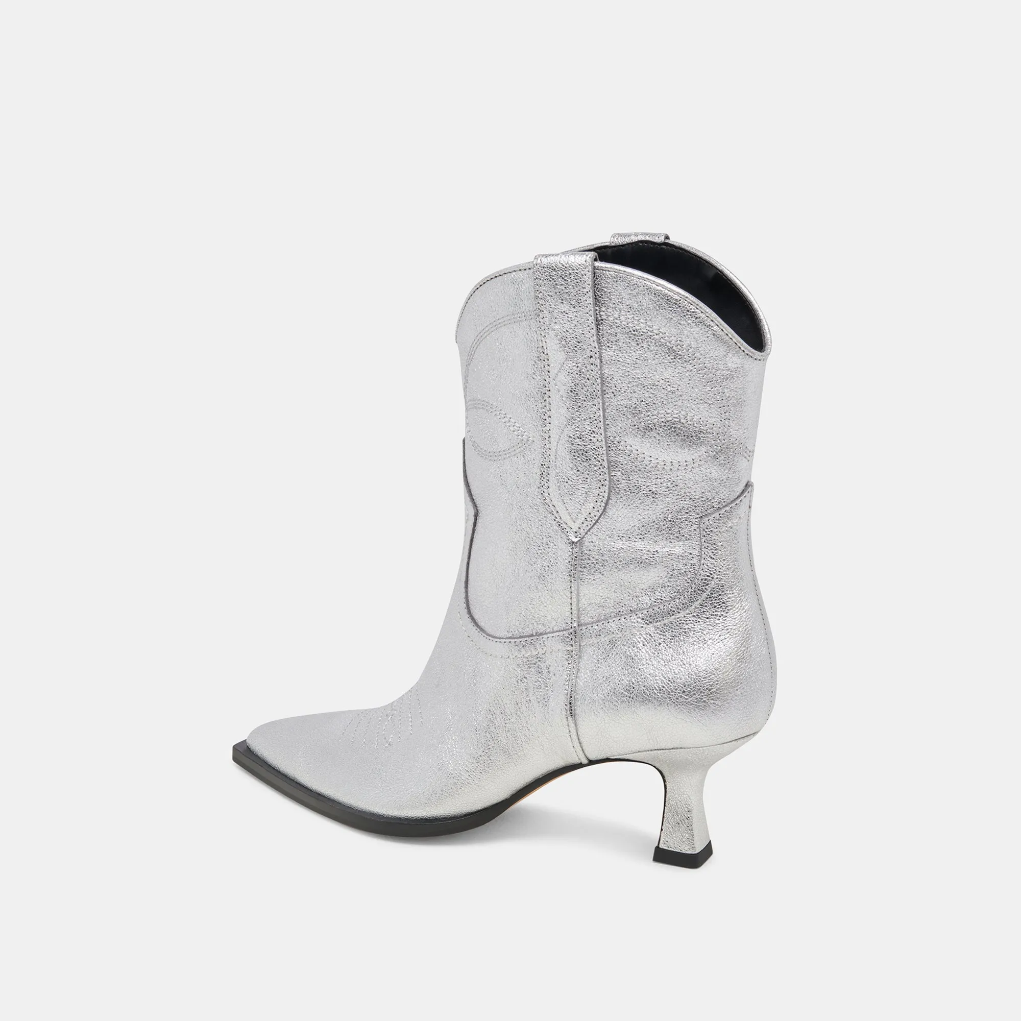 ENGEL STIEFELCHEN SILBER METALLIC LEDER