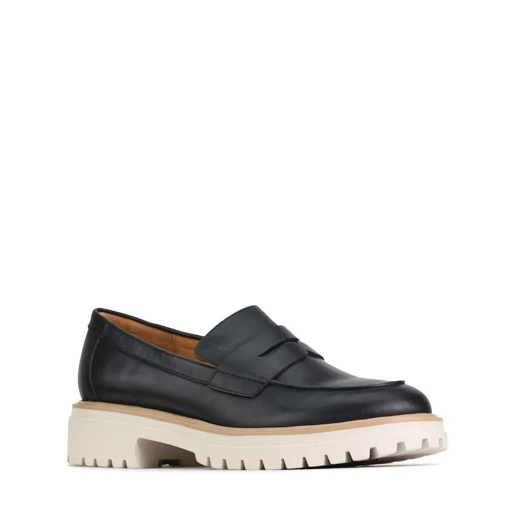 ANITA LEDER LOAFERS MIT ABSATZ