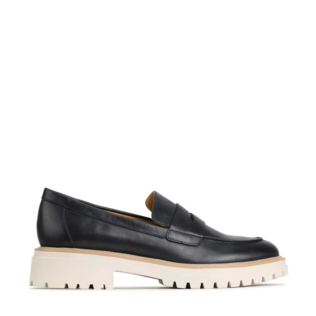 ANITA LEDER LOAFERS MIT ABSATZ