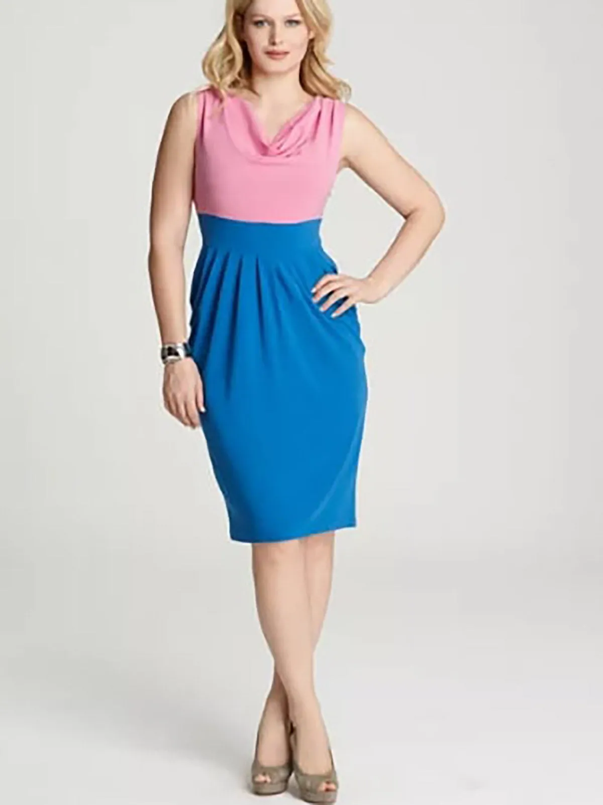 Anna Scholtz Größe 22 Rosé & Schwarz Kleid
