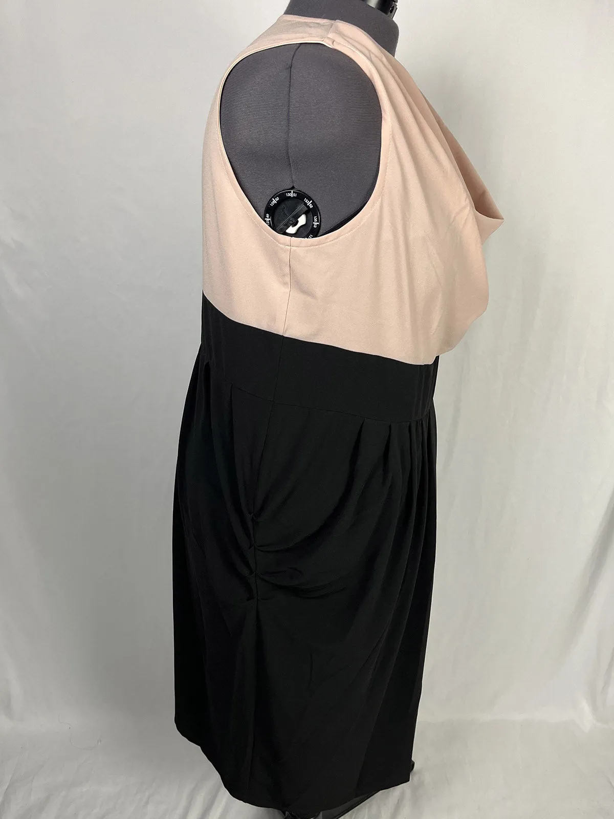 Anna Scholtz Größe 22 Rosé & Schwarz Kleid