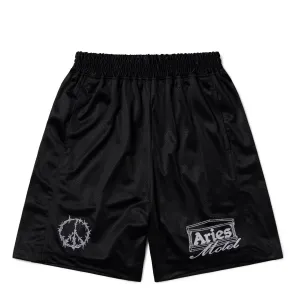Aries Ramscape Airtex Shorts Schwarz