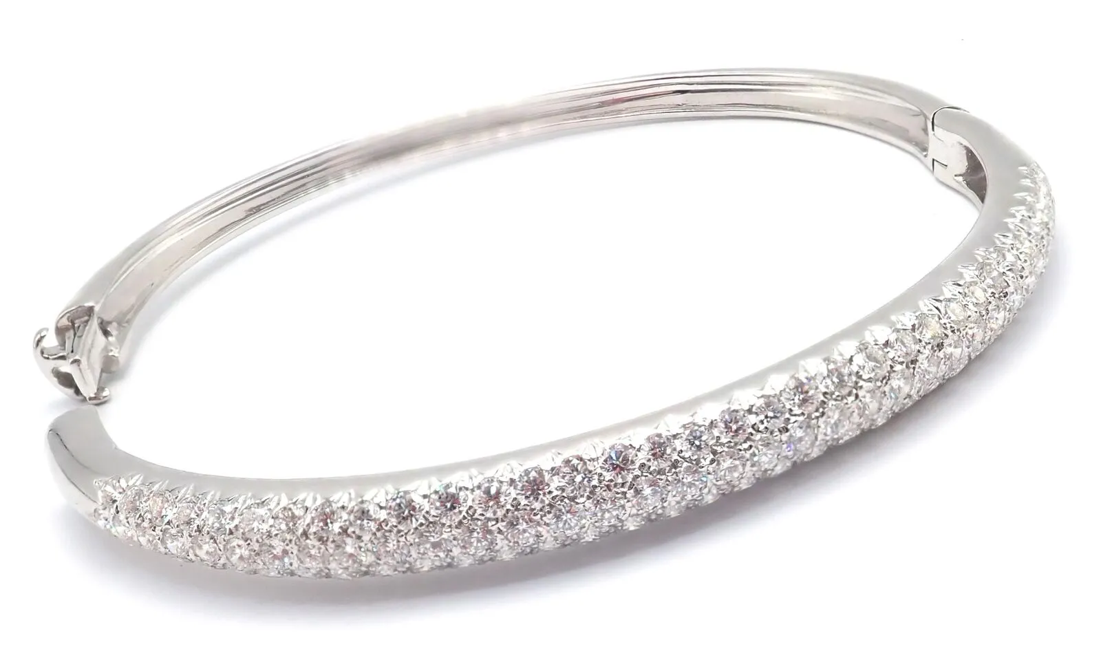Authentisch! Van Cleef & Arpels Eve 18k Weißgold Diamant-Armband Papier