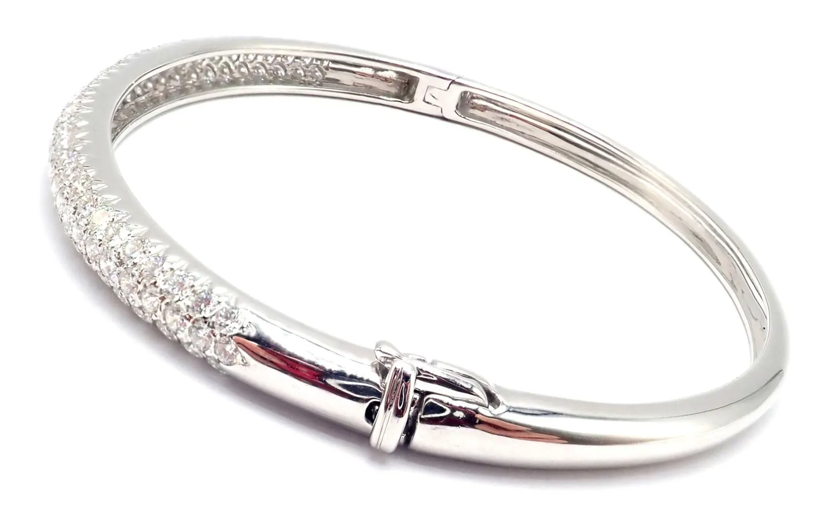 Authentisch! Van Cleef & Arpels Eve 18k Weißgold Diamant-Armband Papier