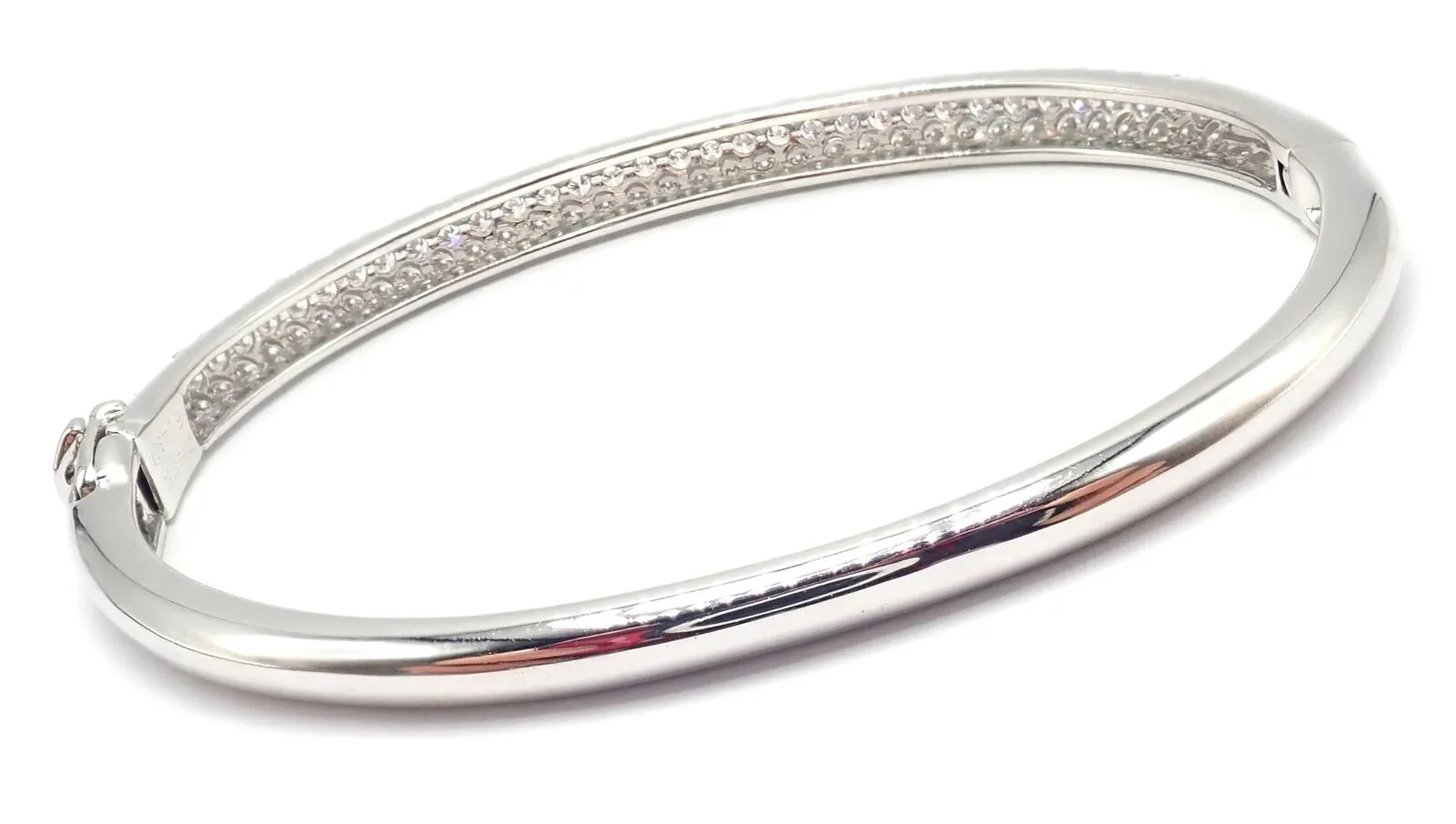 Authentisch! Van Cleef & Arpels Eve 18k Weißgold Diamant-Armband Papier
