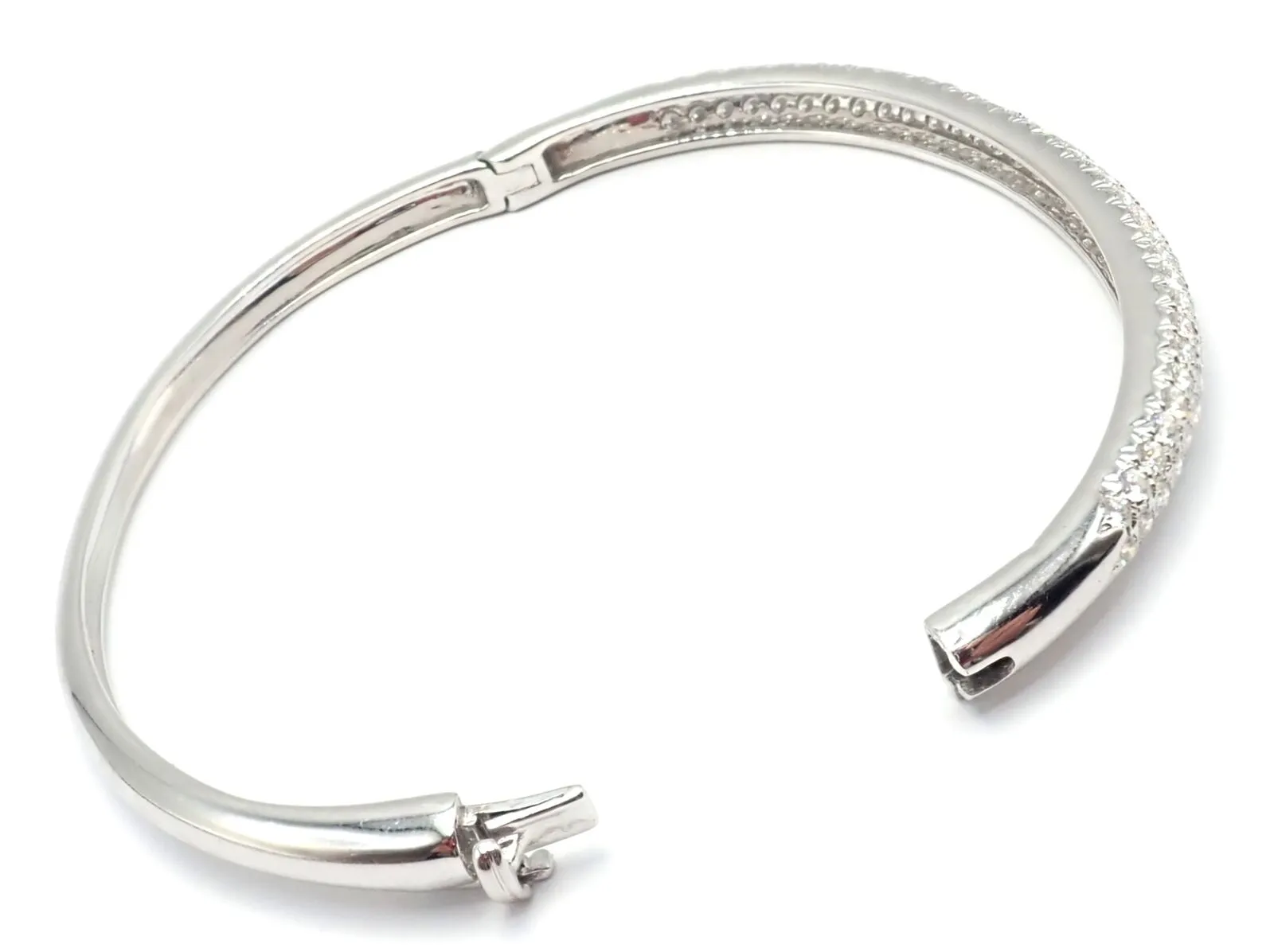 Authentisch! Van Cleef & Arpels Eve 18k Weißgold Diamant-Armband Papier