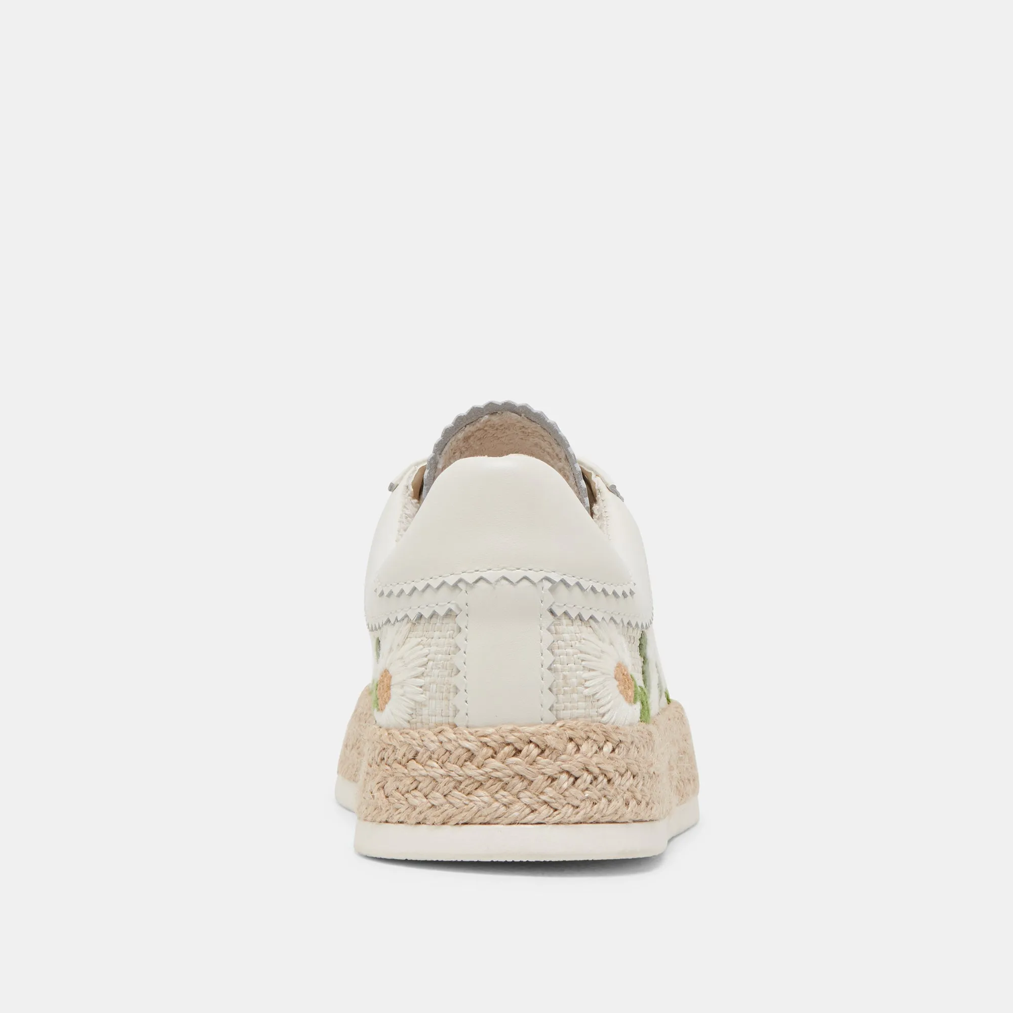 AZALIA SNEAKERS WEIßE FLORALE RAFFIA