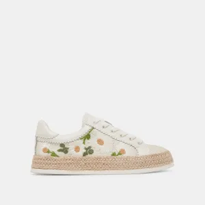 AZALIA SNEAKERS WEIßE FLORALE RAFFIA