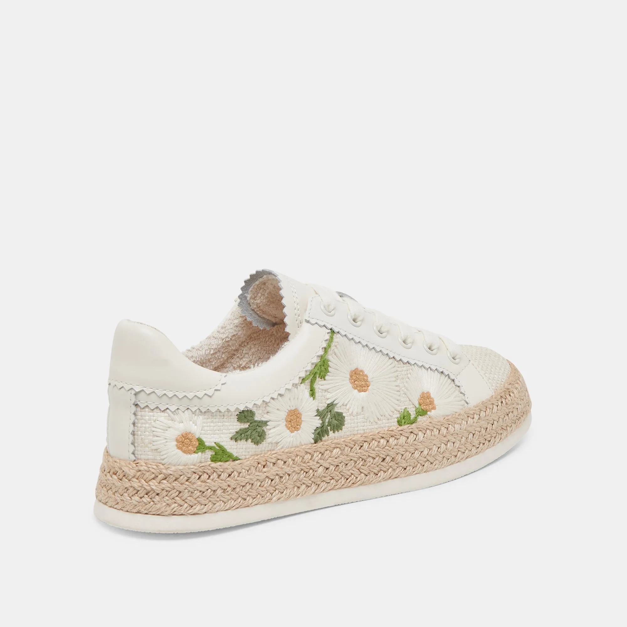 AZALIA SNEAKERS WEIßE FLORALE RAFFIA
