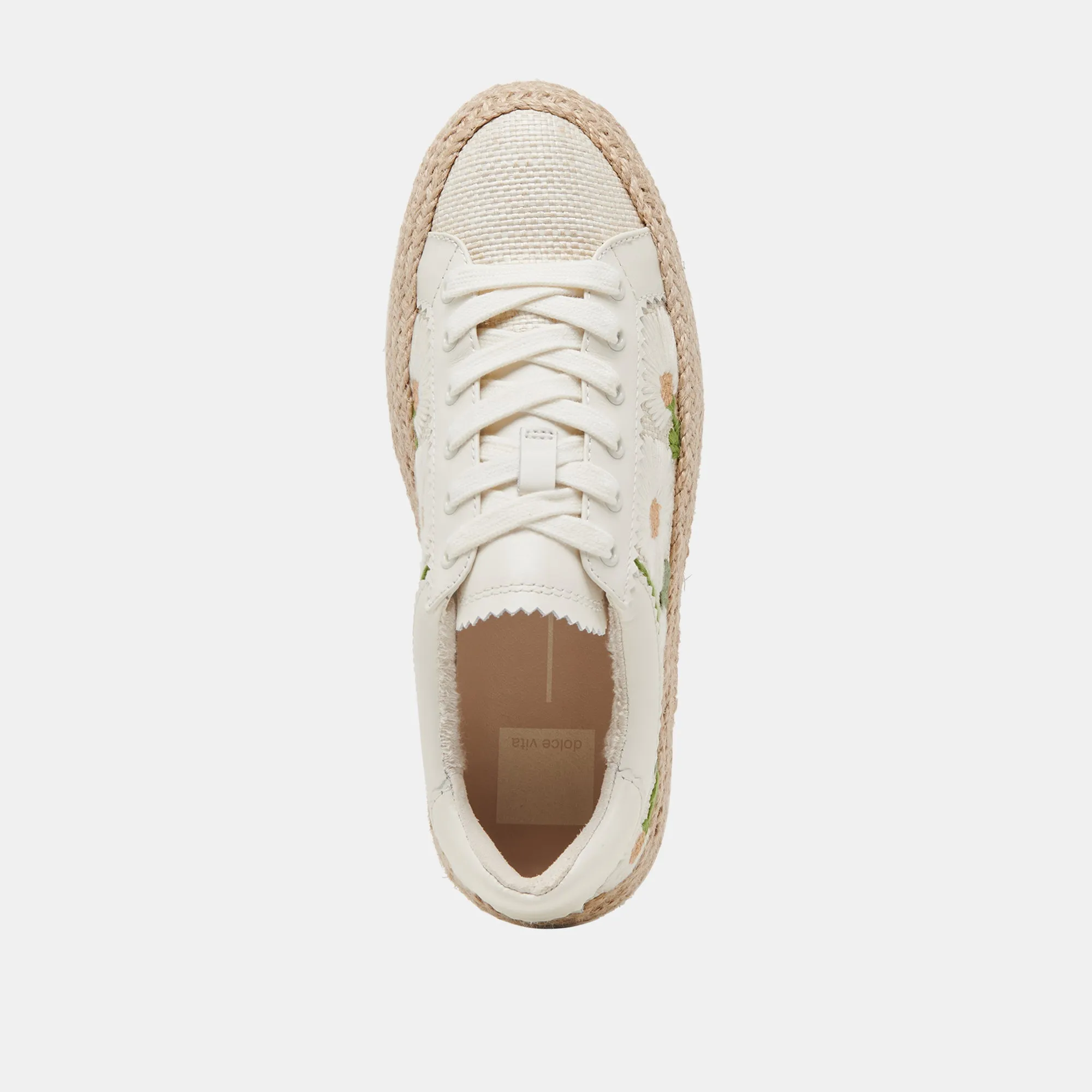 AZALIA SNEAKERS WEIßE FLORALE RAFFIA