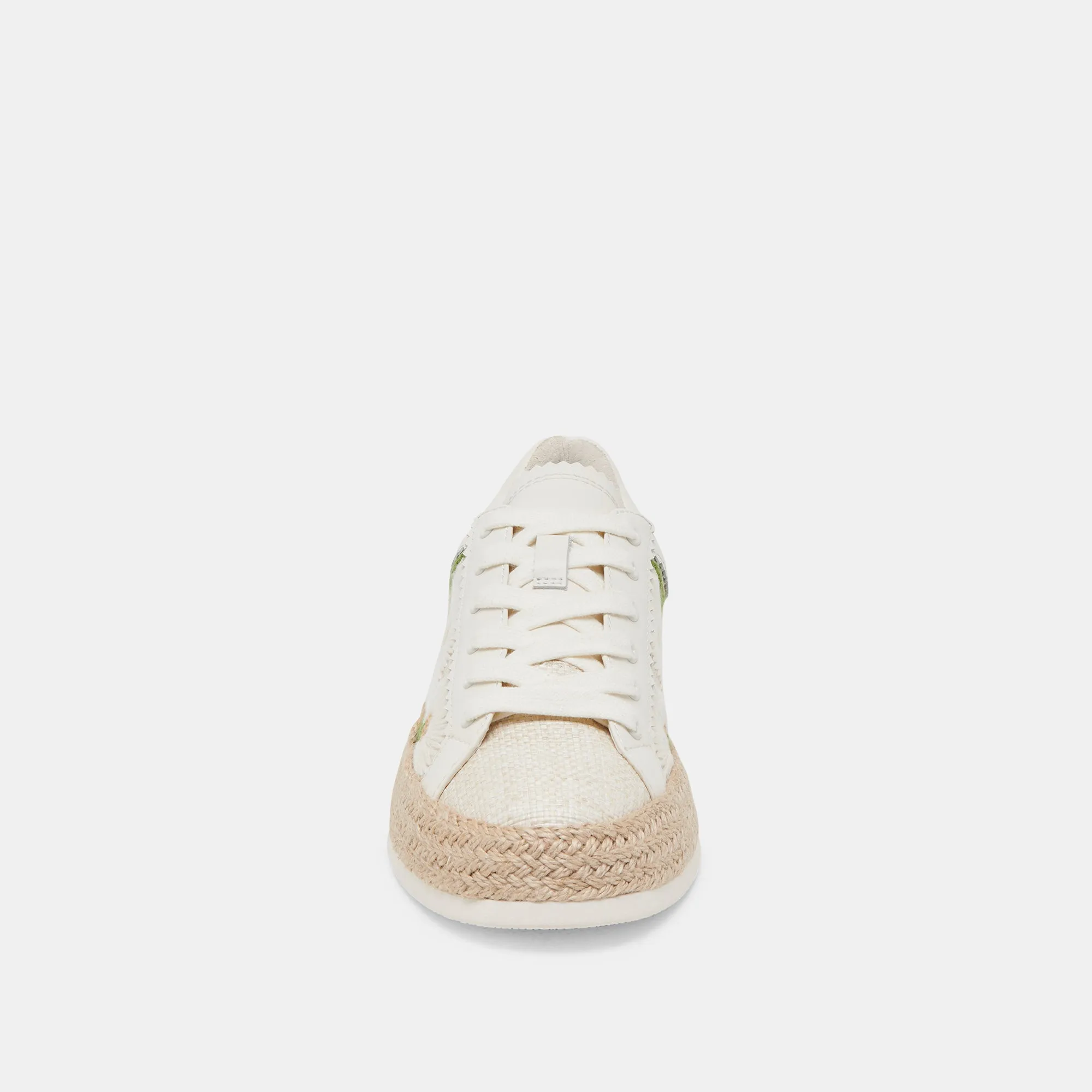 AZALIA SNEAKERS WEIßE FLORALE RAFFIA