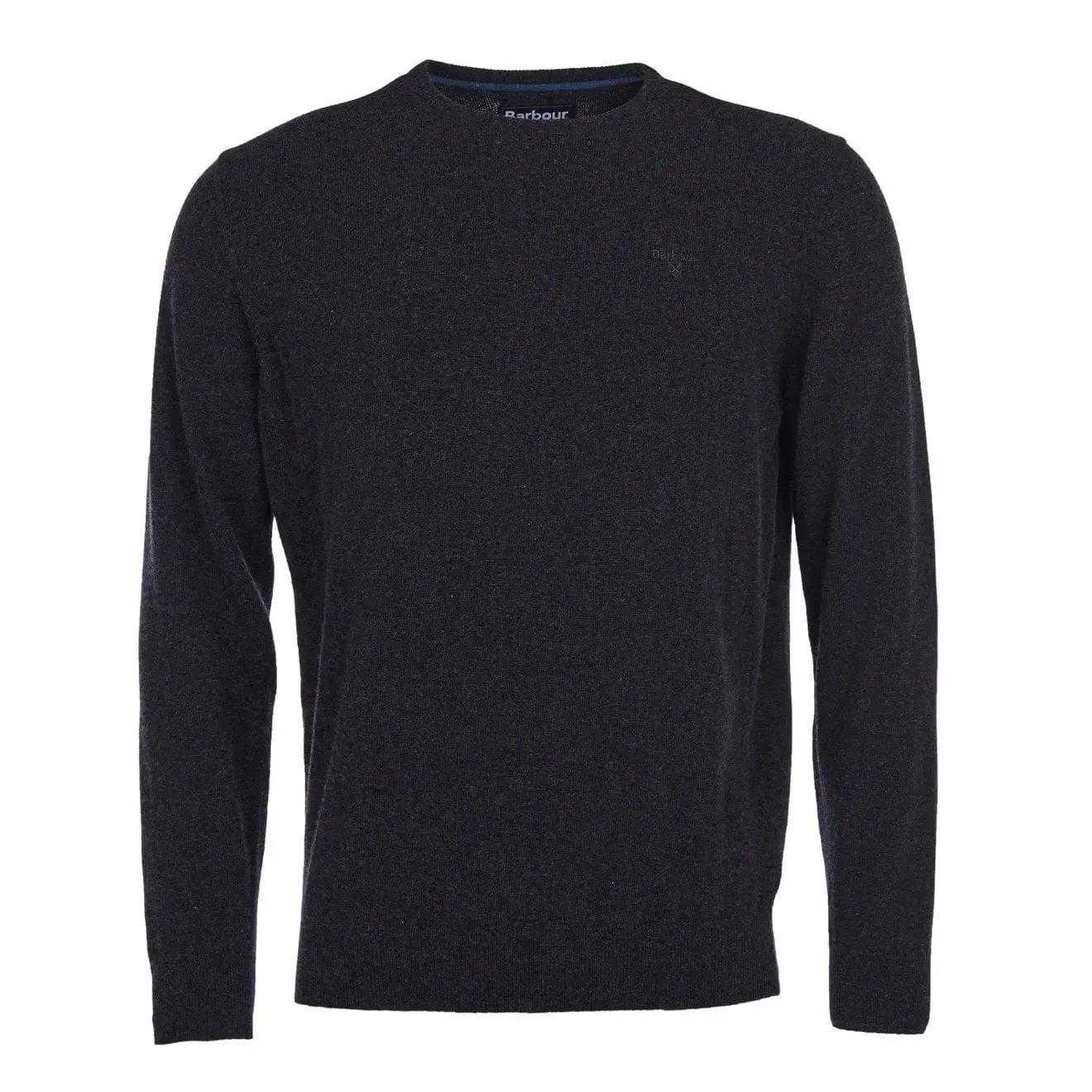 Barbour Essential Lambswool Rundhalsausschnitt Anthrazit