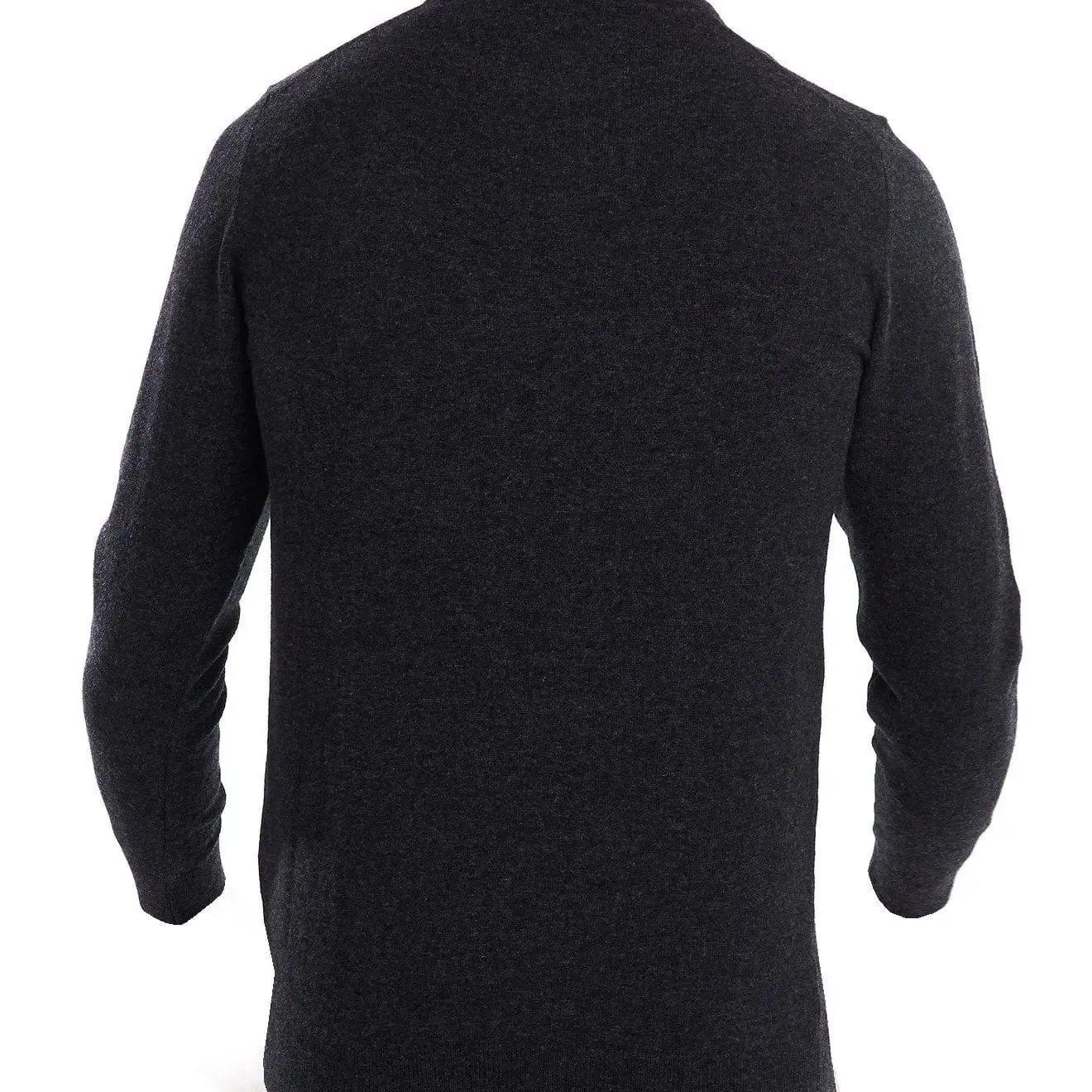Barbour Essential Lambswool Rundhalsausschnitt Anthrazit