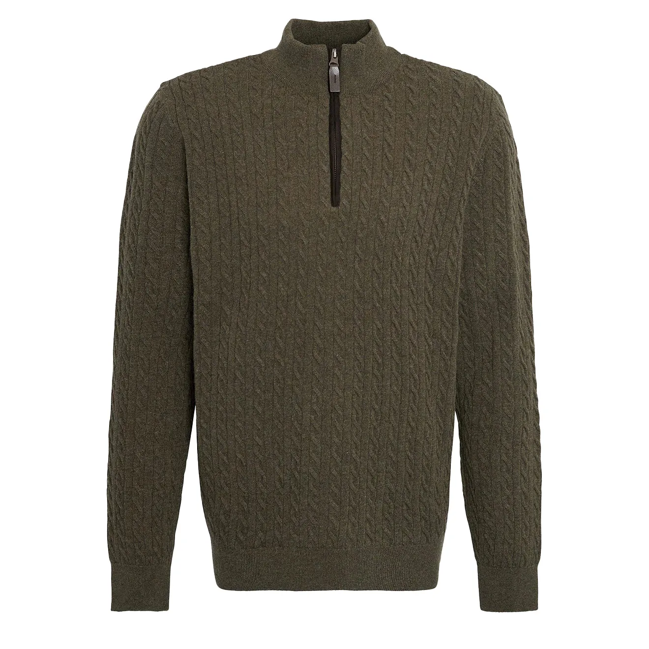 Barbour Ramsden Halbzip-Pullover in Efeugrün