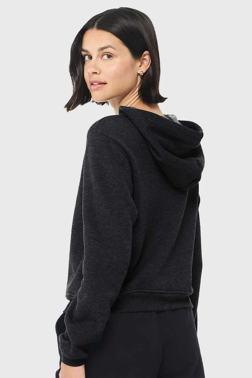 Bella   Canvas Damen Classic Kapuzenpullover Hoodie - Meliertes Dunkelgrau