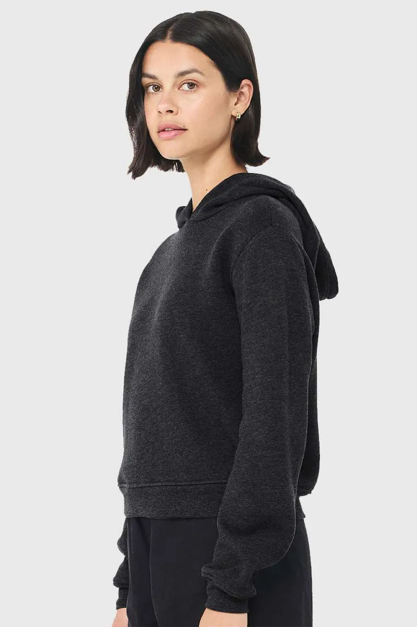Bella   Canvas Damen Classic Kapuzenpullover Hoodie - Meliertes Dunkelgrau