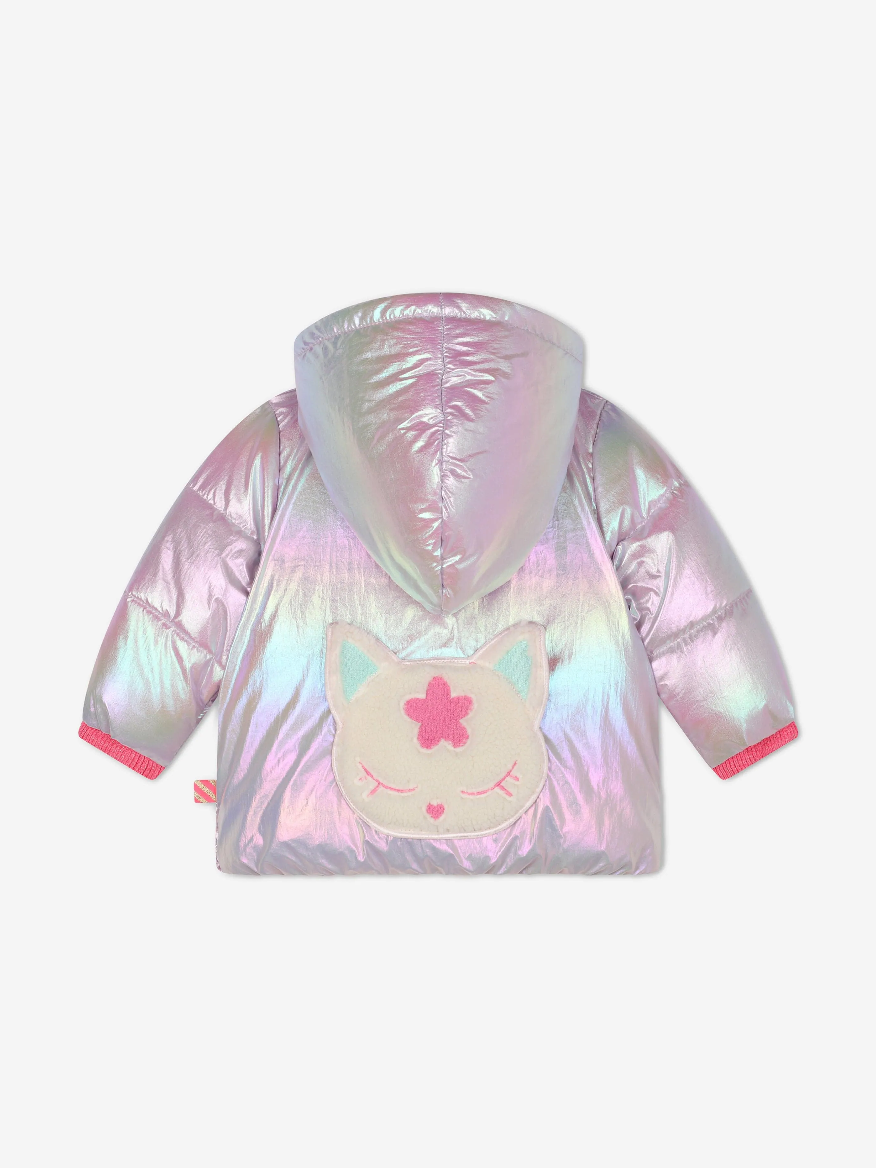 Billieblush Baby Mädchen Glänzende Pufferjacke mit Kapuze in Lila