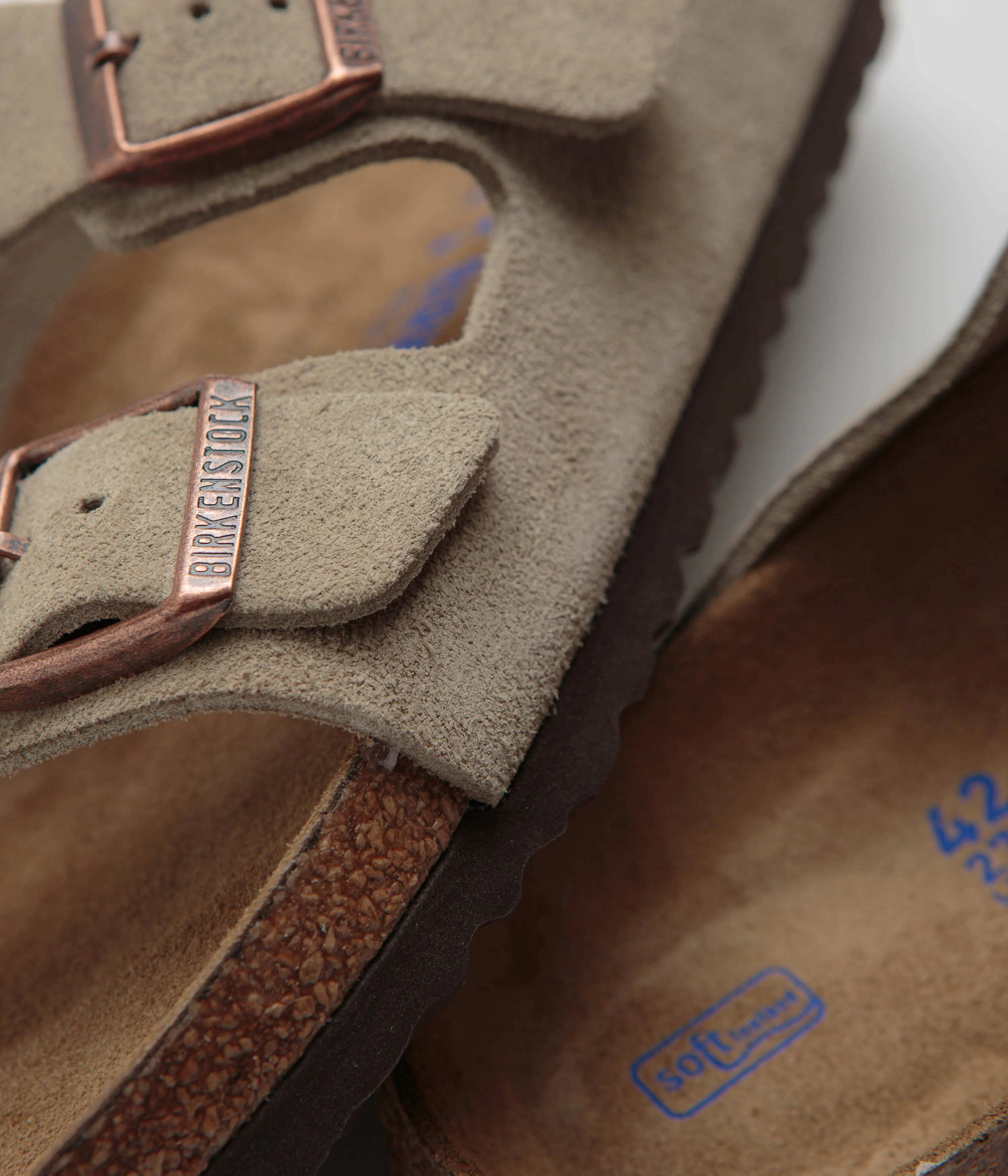 Birkenstock Arizona BS Schmale Sandalen - Taupe Birkenstock Schuhe