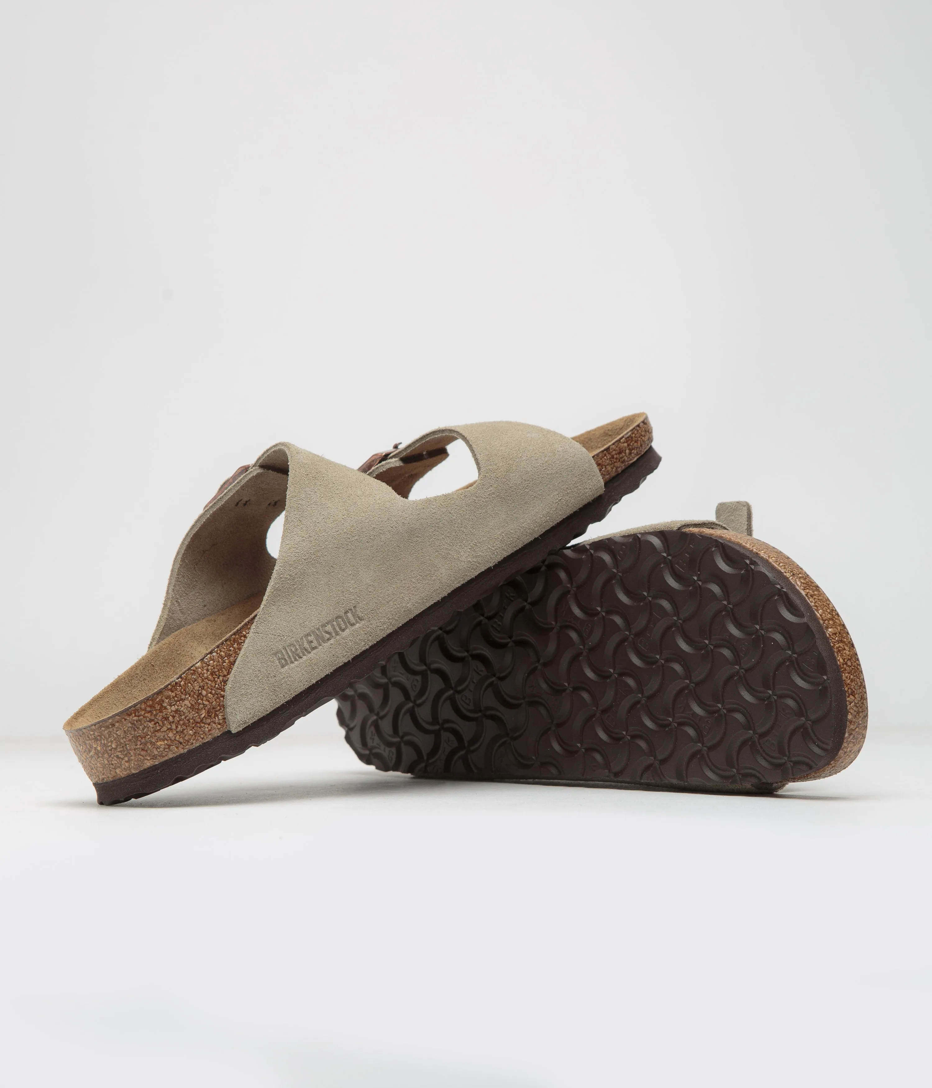 Birkenstock Arizona BS Schmale Sandalen - Taupe Birkenstock Schuhe