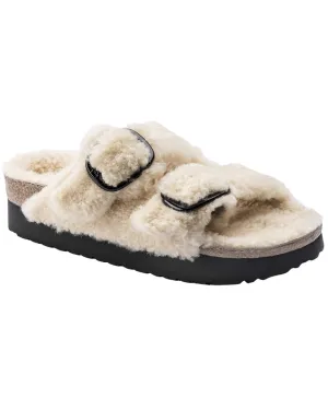 Birkenstock Arizona Schmaler Großer Verschluss Shearling Sandale