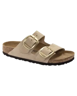 Birkenstock Sandalen Arizona Big Buckle aus Nubukleder in Sandcastle
