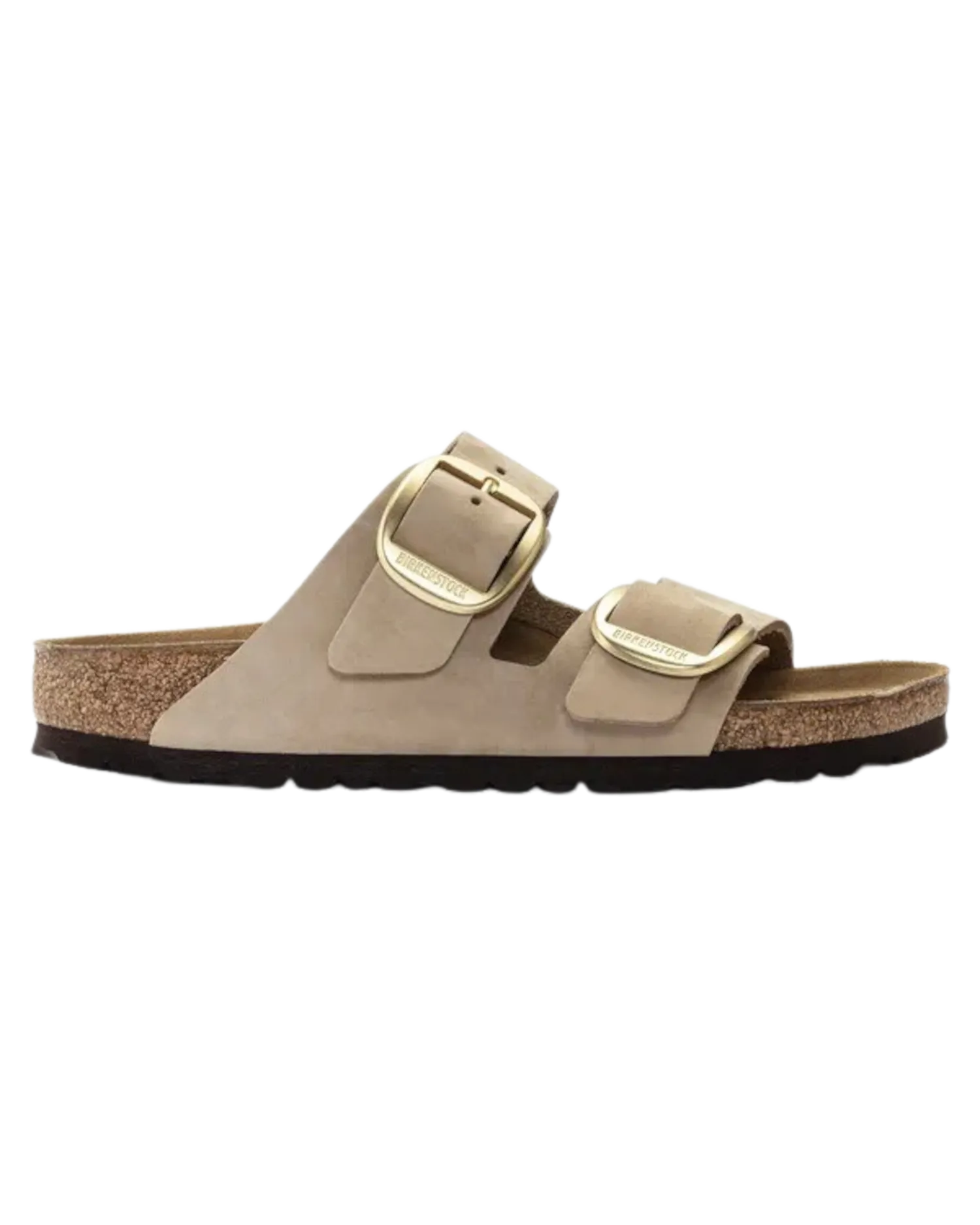 Birkenstock Sandalen Arizona Big Buckle aus Nubukleder in Sandcastle