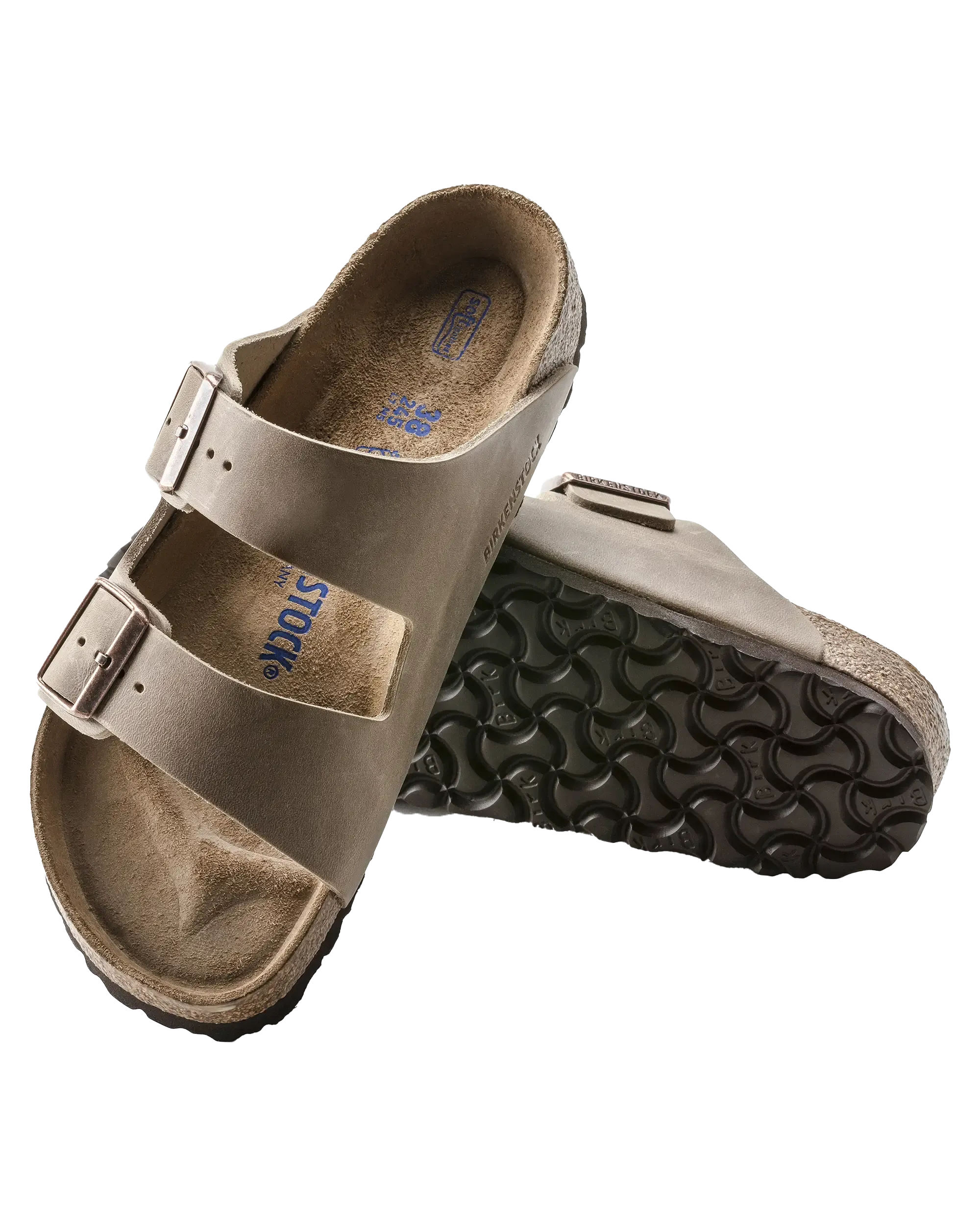 Birkenstock Sandalen Arizona in geöltem Leder in Tabakbraun