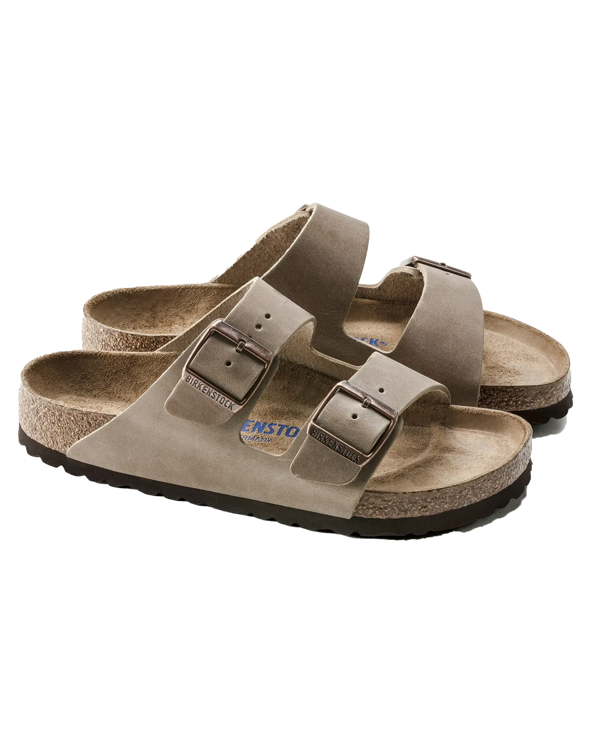 Birkenstock Sandalen Arizona in geöltem Leder in Tabakbraun